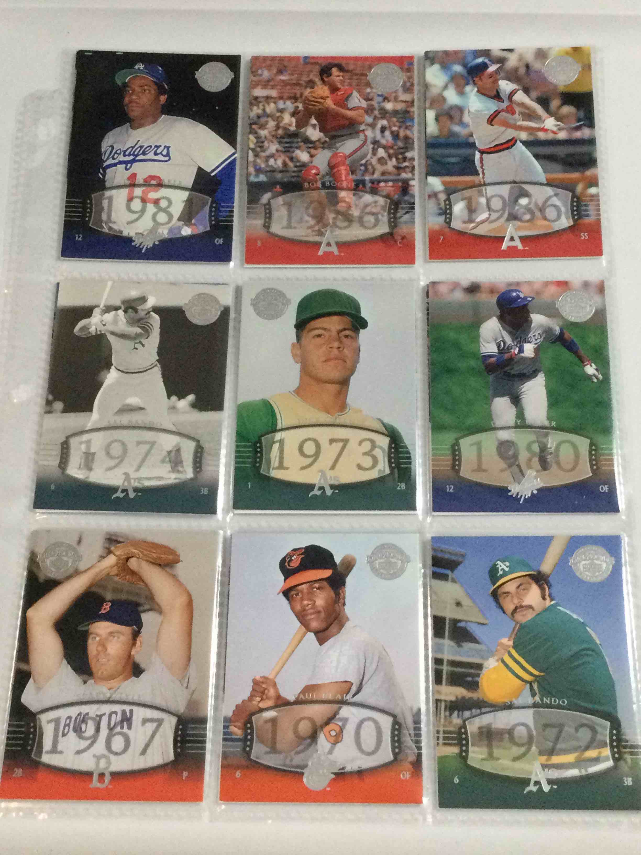 Condition photo showing Good Condition for Lot of (18) 2004 Upper Deck Legends Timeless Teams Cards