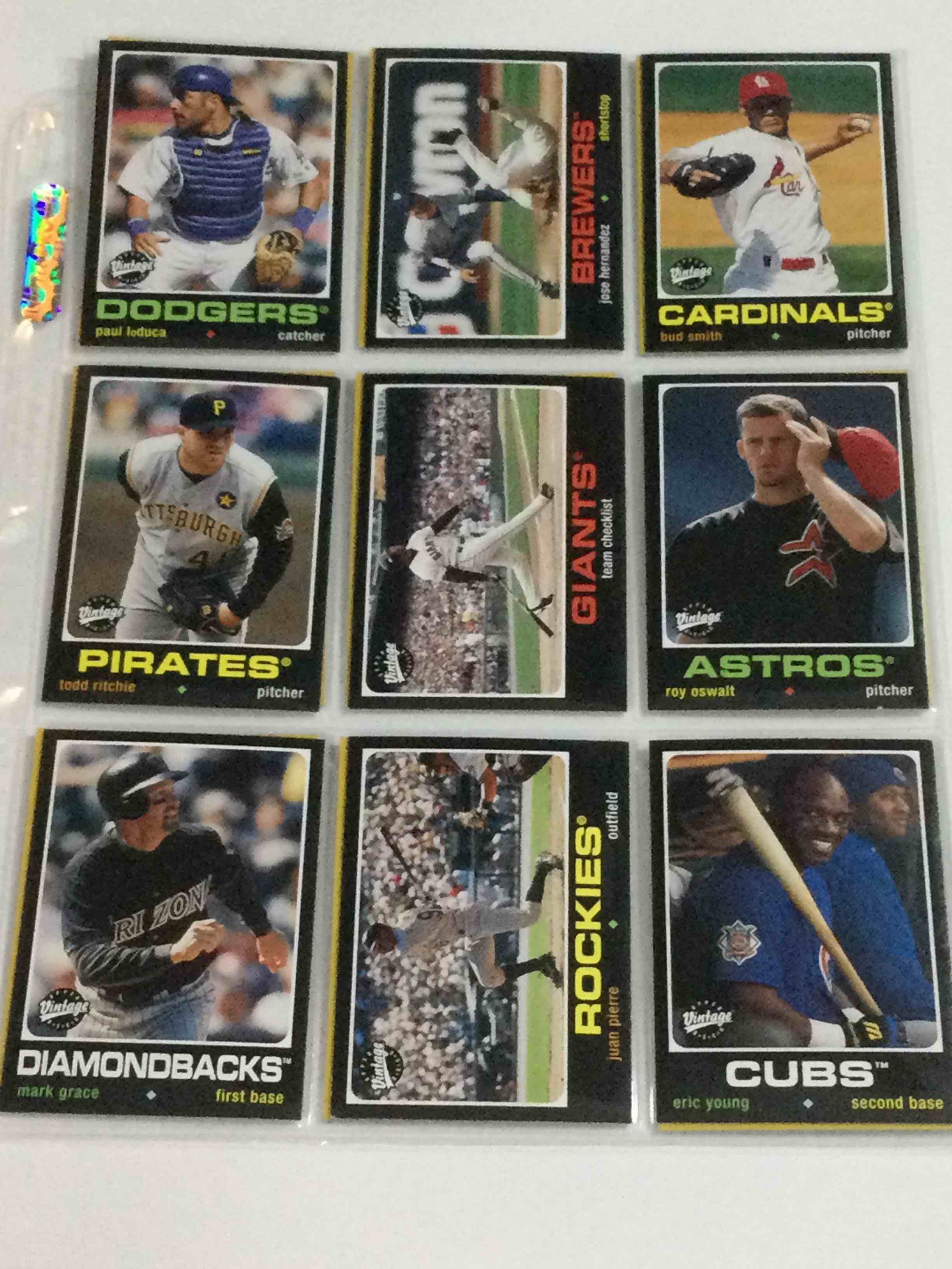 Lot of (18) 2002 Upper Deck Vintage Baseball