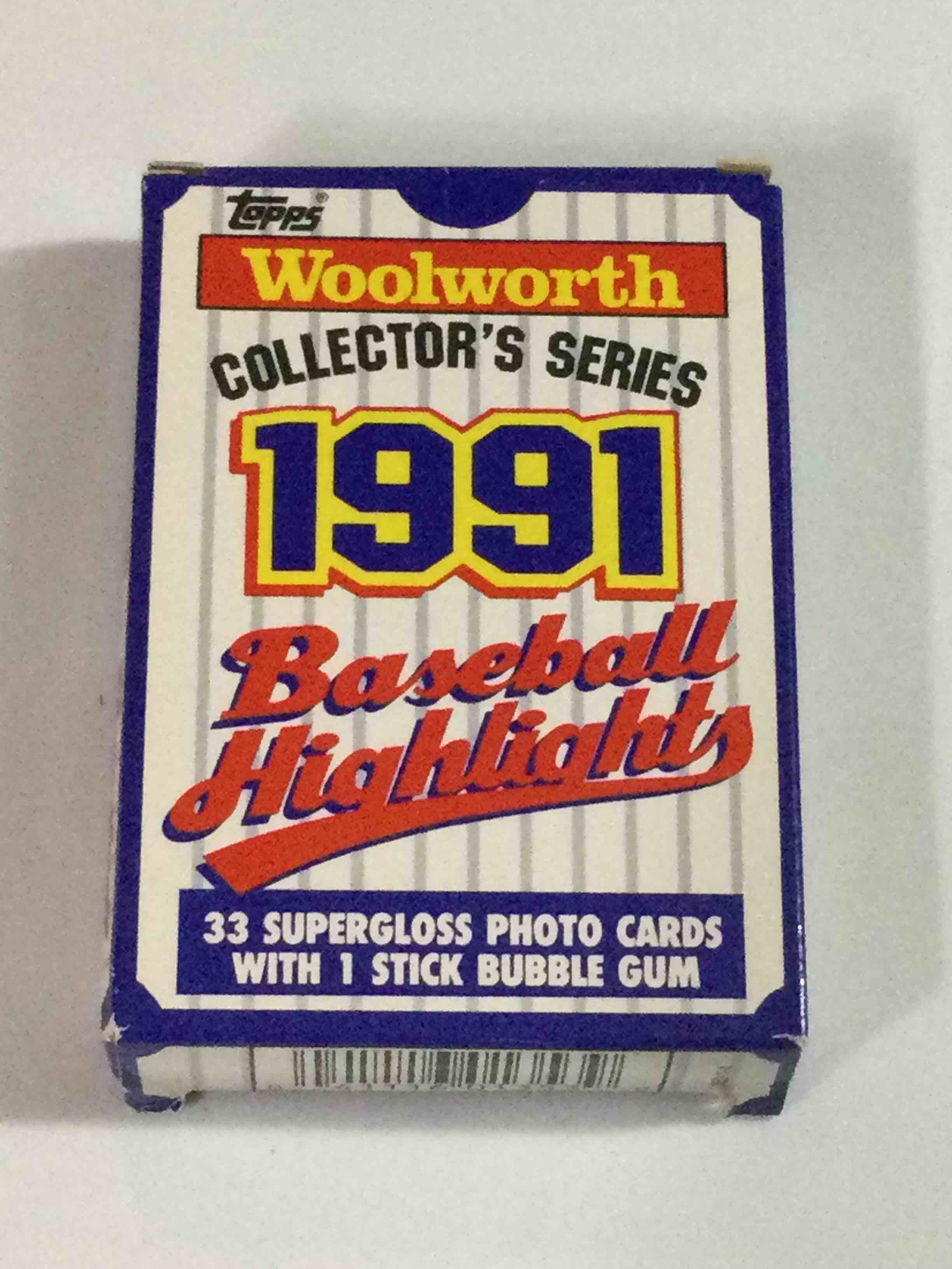 1991 Woolworth’ Baseball Highlights Set - Reds  World Series