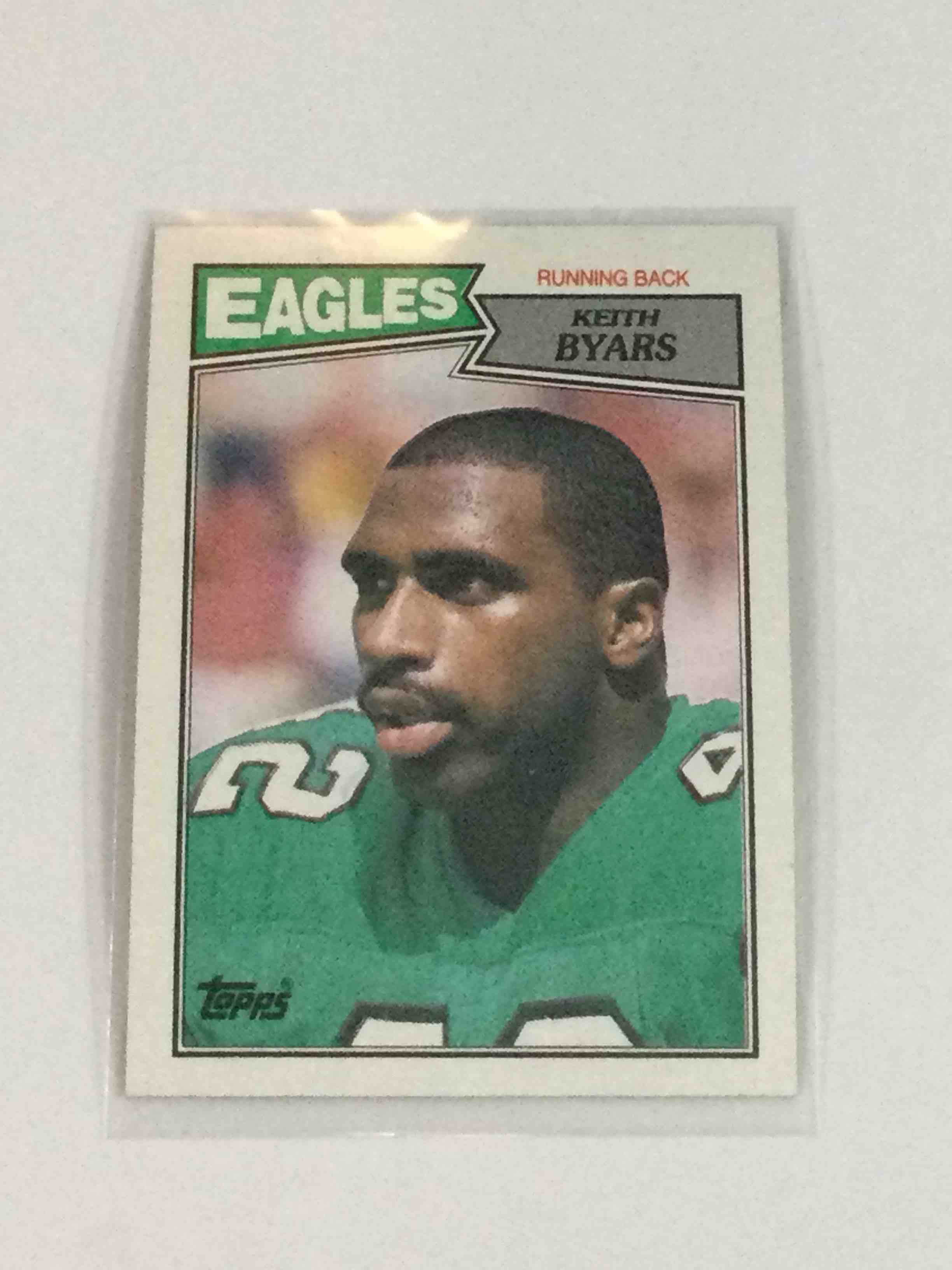 Keith Byars Rookie Football Card