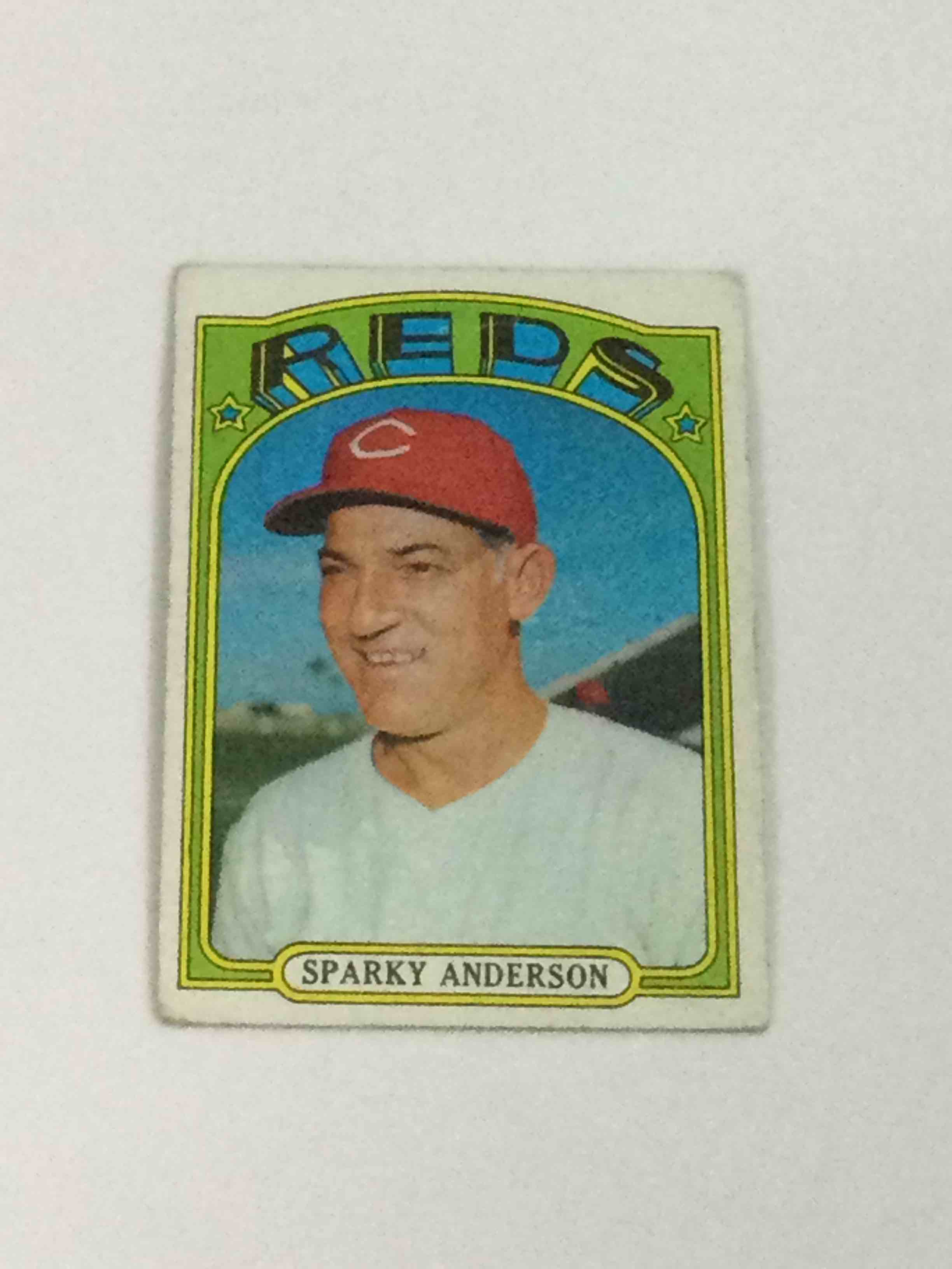 1972 Topps Sparky Anderson Baseball Card