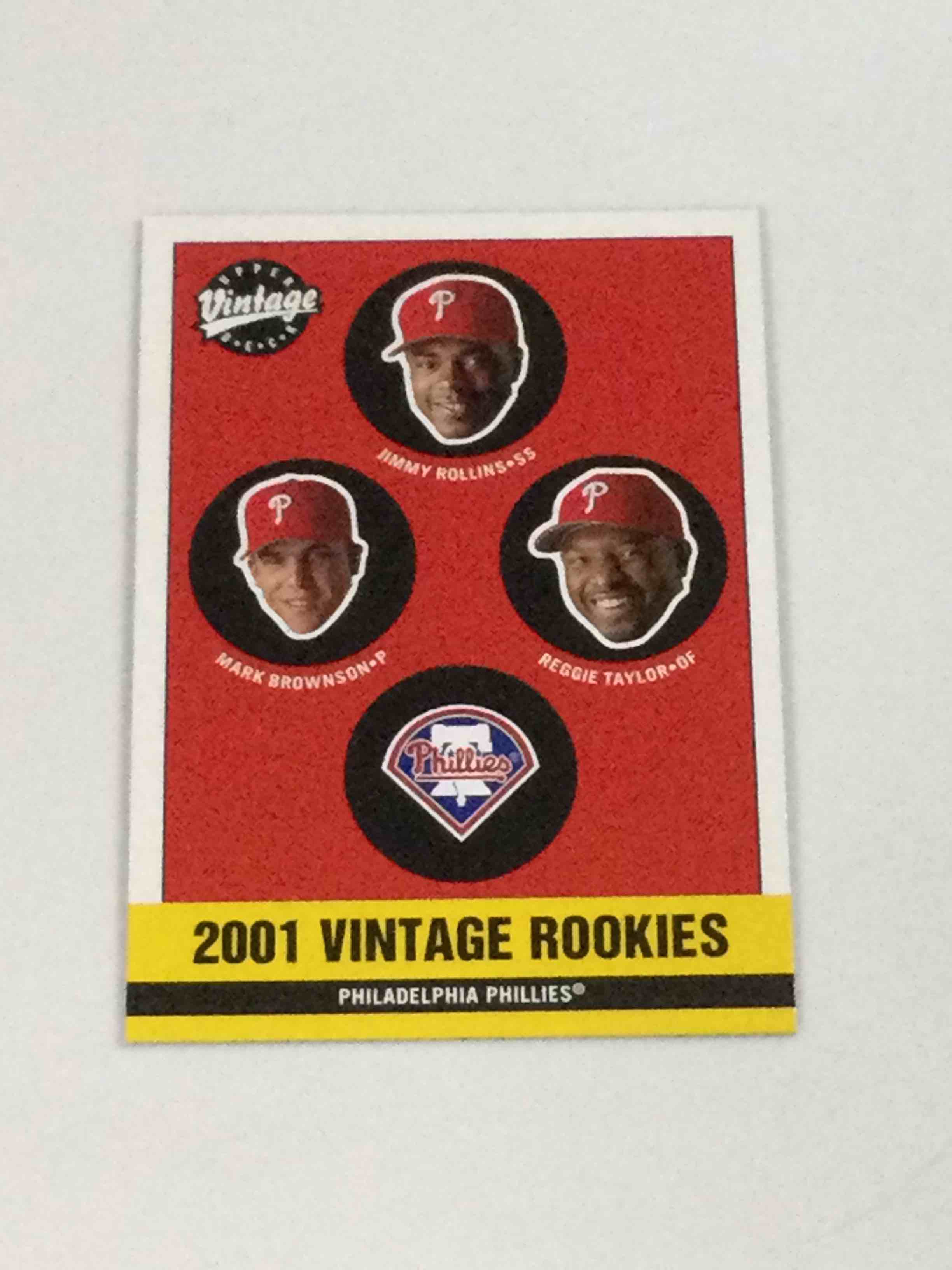 2001 Upper Deck Vintage Jimmy Rollins Rookie Baseball Card