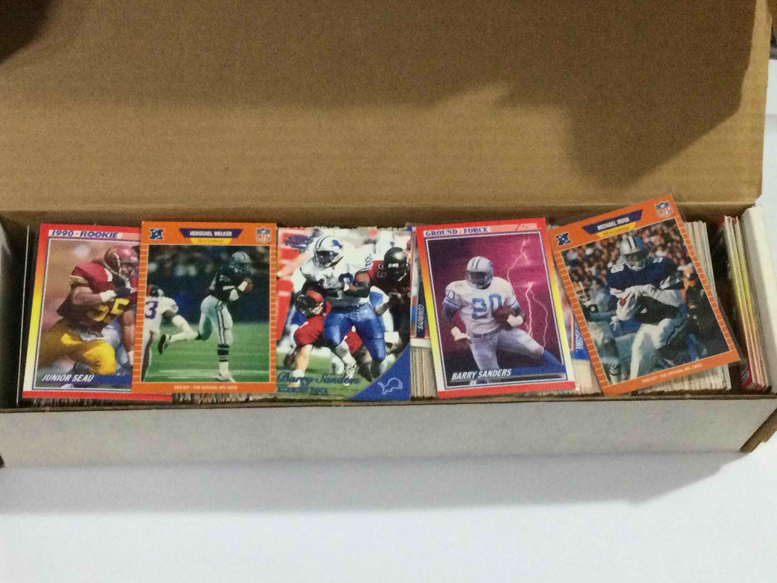 Box of Football Cards
