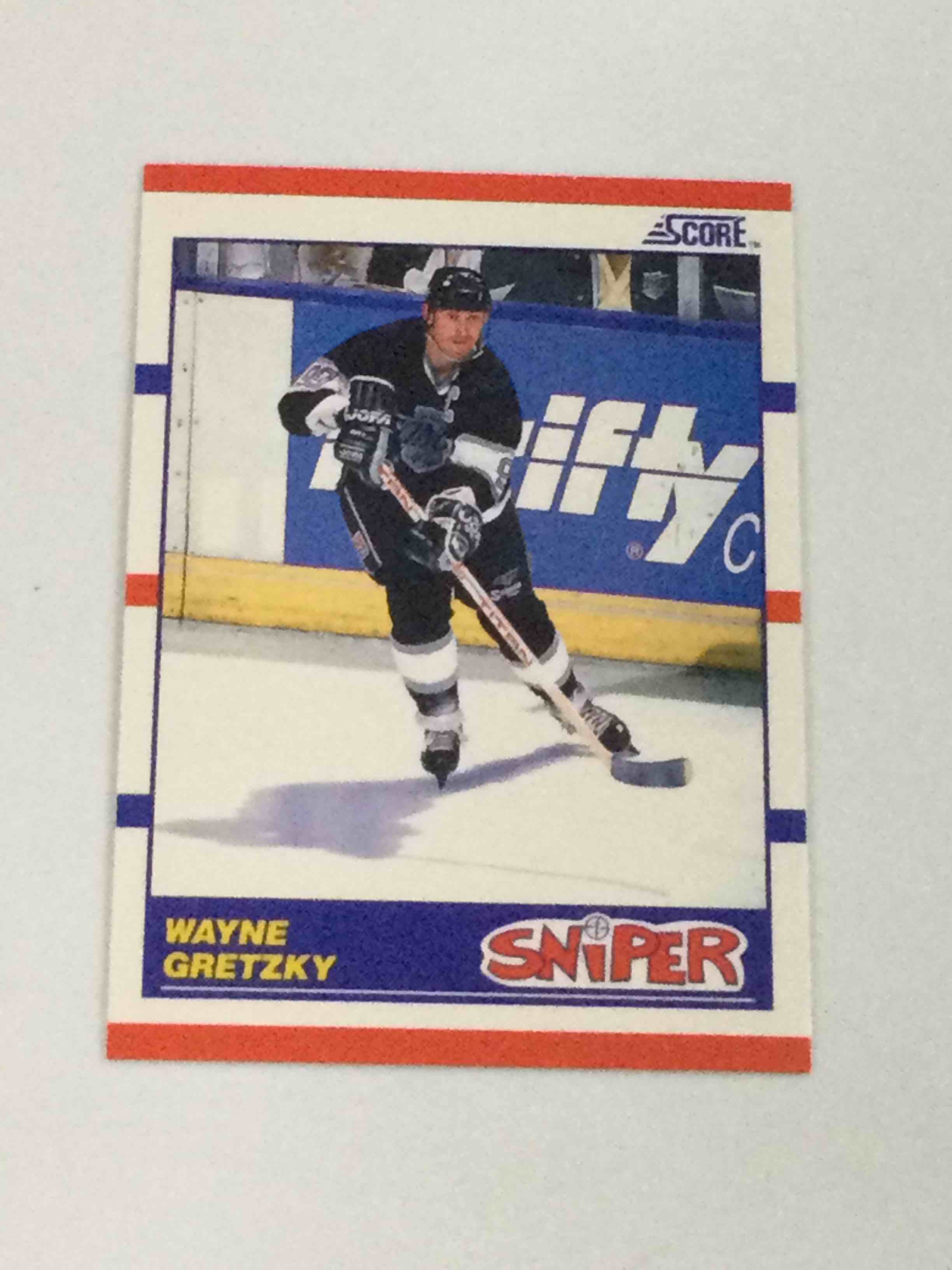 1990 Score Wayne Gretzky “Sniper” Hockey Card