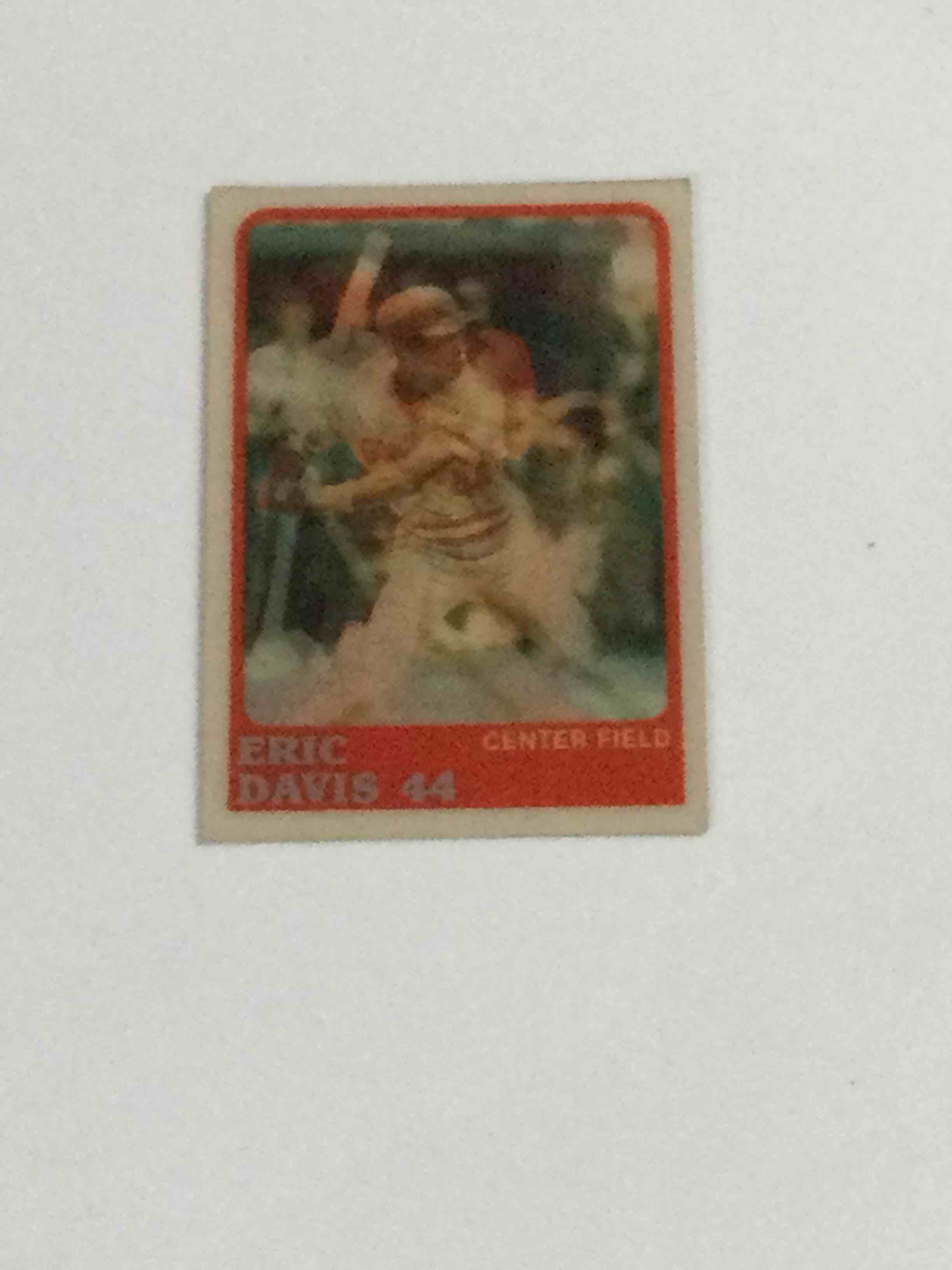 1988 Sportflix Eric Davis 3D Baseball Card