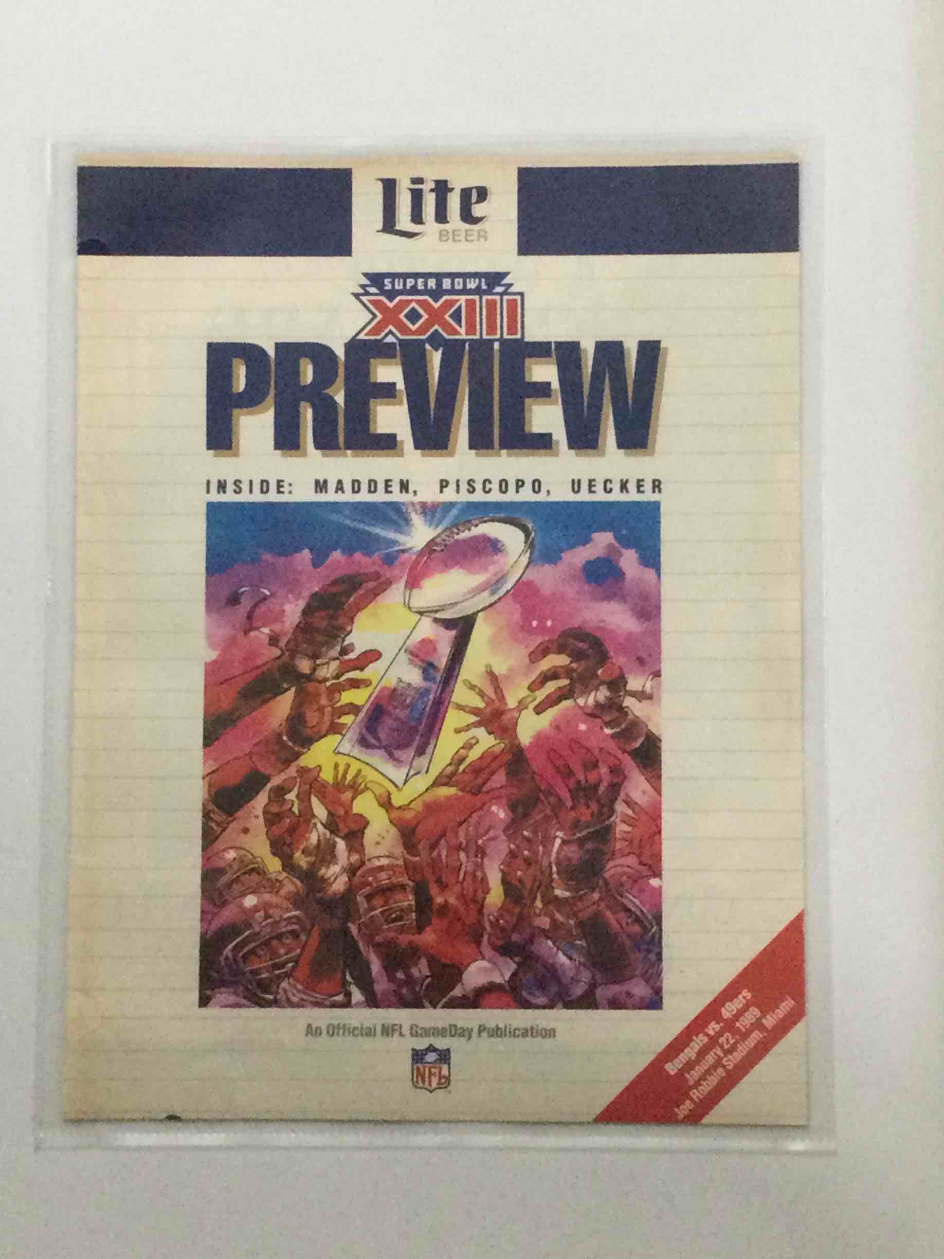 Super Bowl XXIII Miller Lite Preview - Bengals vs. 49ers