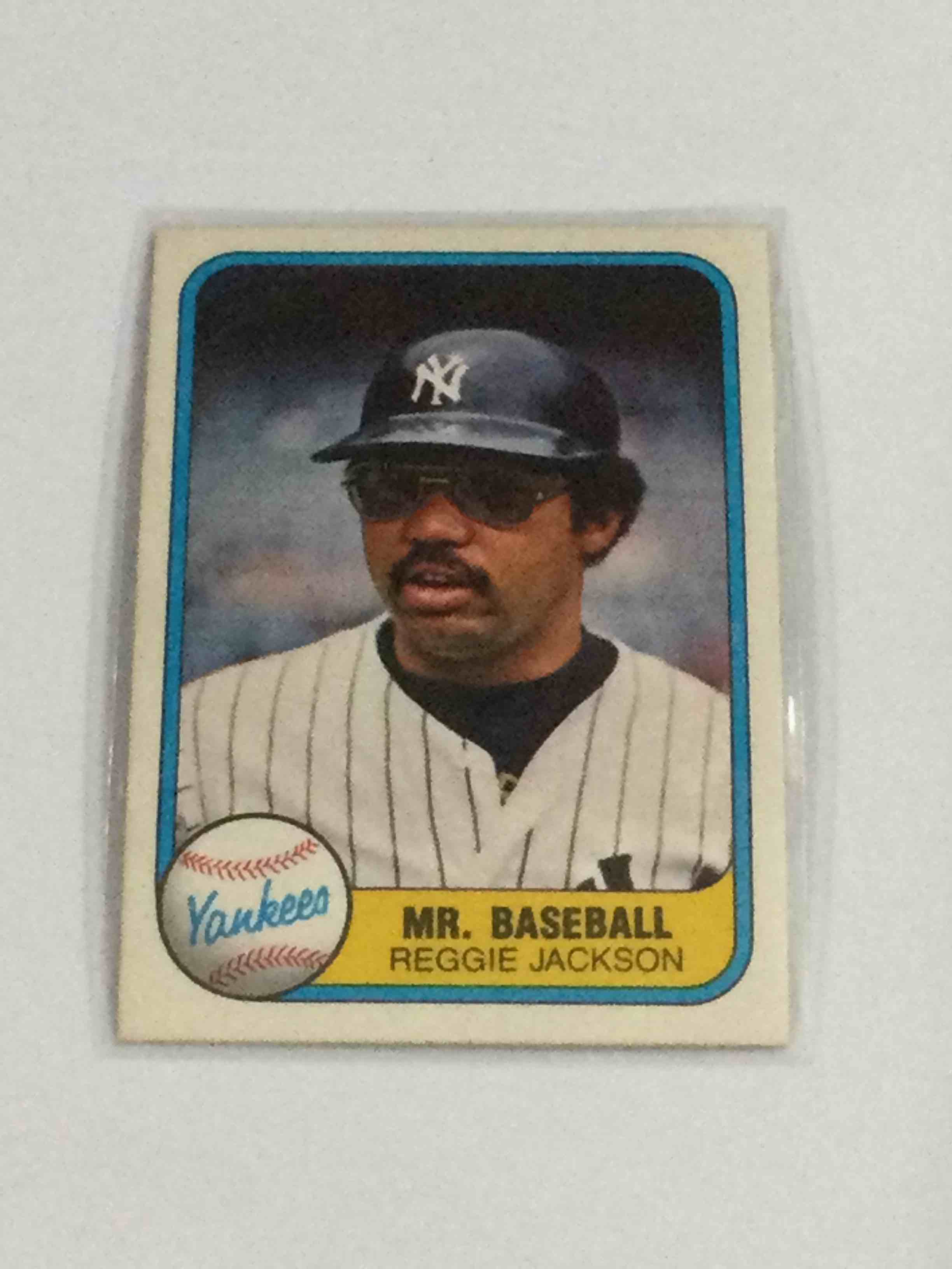 1981 Fleer Reggie Jackson Baseball Card