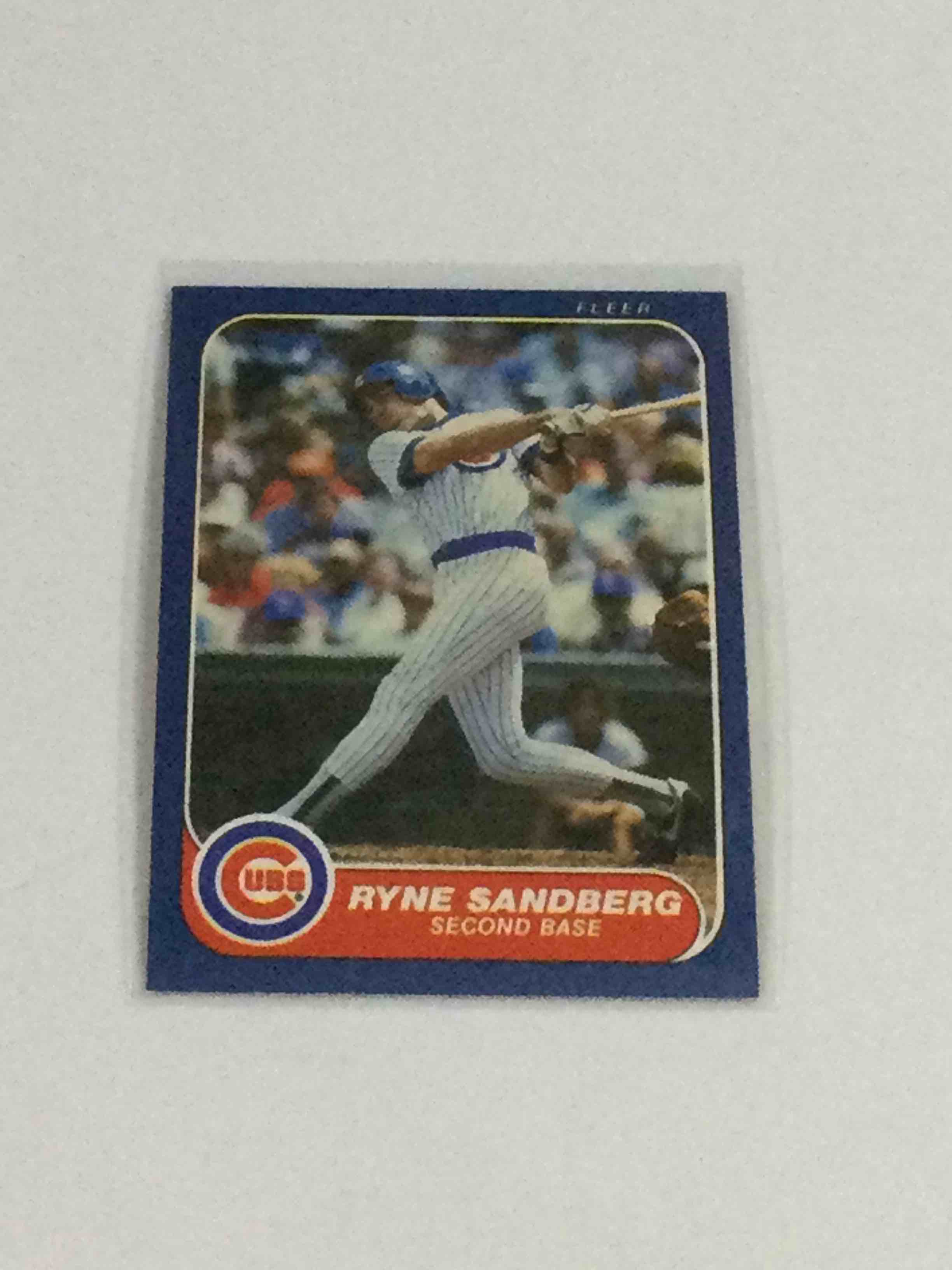 1986 Fleer Ryne Sandberg Baseball Card