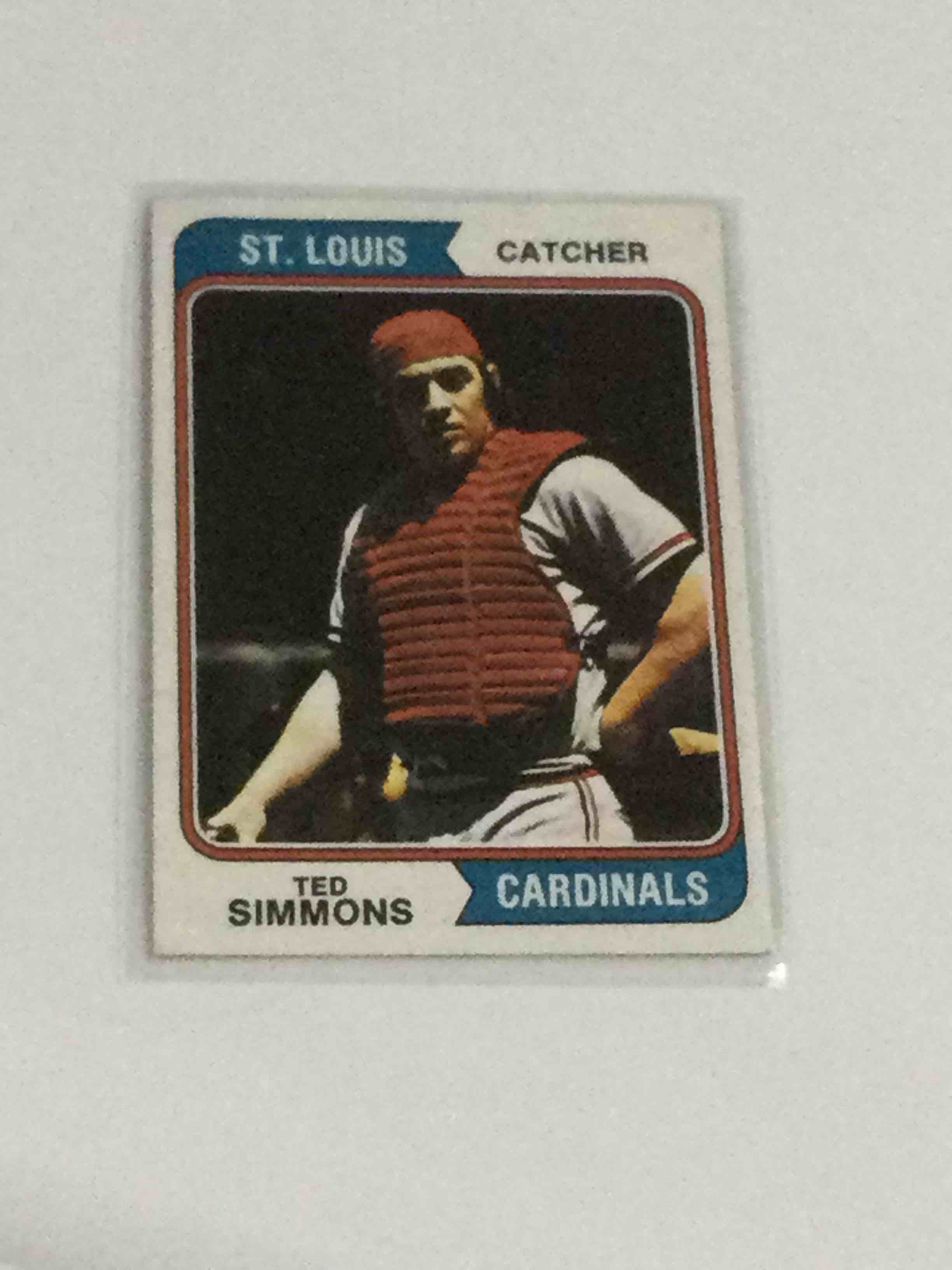 1974 Topps Ted Simmons Baseball Card