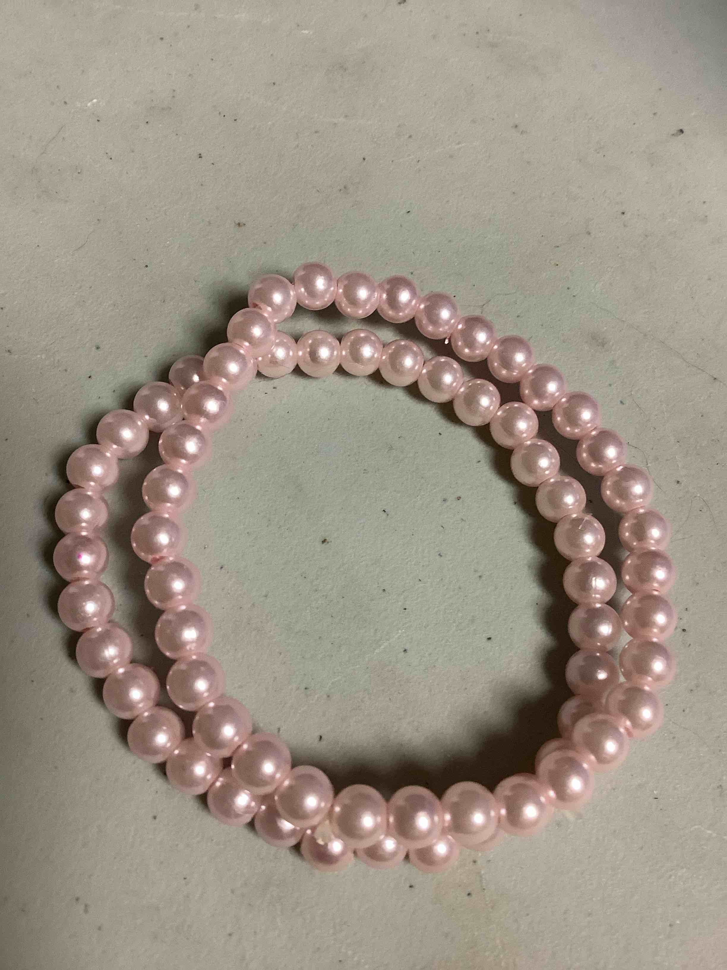 Stretch Pink Bead Bracelets