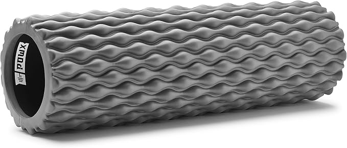PowX Textured Foam Rollers for Muscle Recovery – High-Density Back Foam Roller for Back Pain Relief & Muscle Recovery in Legs & Arms – Hollow Foam Roller for Muscle Exercises by, 5.5x17.7 in.