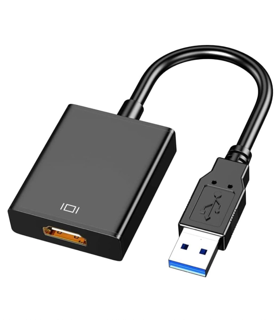 USB to HDMI Adapter for Monitor Windows 11/10 / 8, HDMI to USB Adapter for Laptop Mac MacBook pro, USB 3.0 & 2.0 External Graphics Card Converter Cable for Desktop PC TV