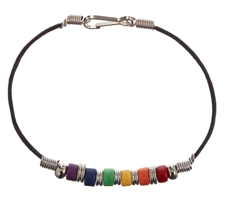 Aluminum Tube Rainbow Colors Bracelet / Anklet