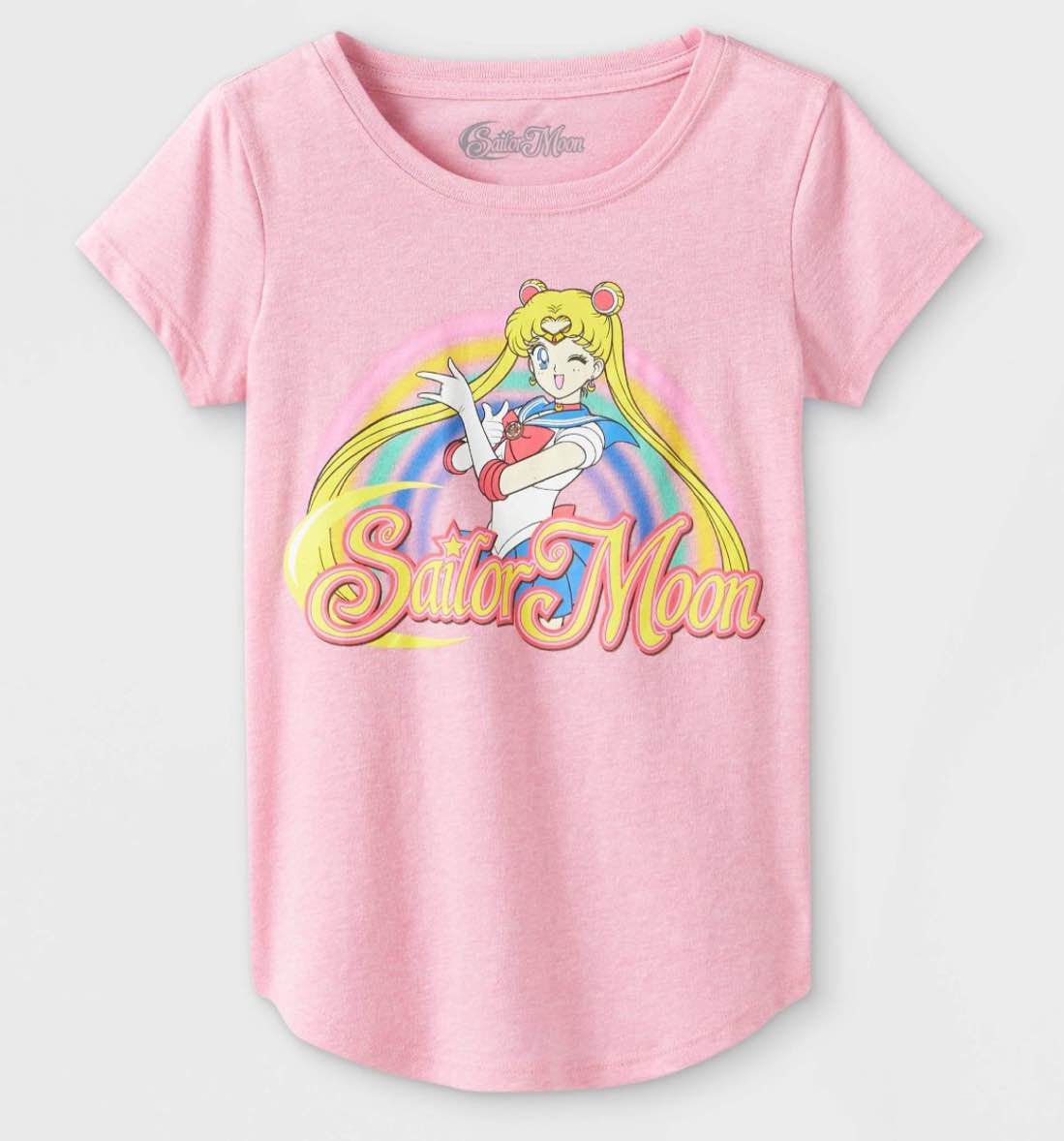Sailor Moon Pink Girls Top XS 4/5 