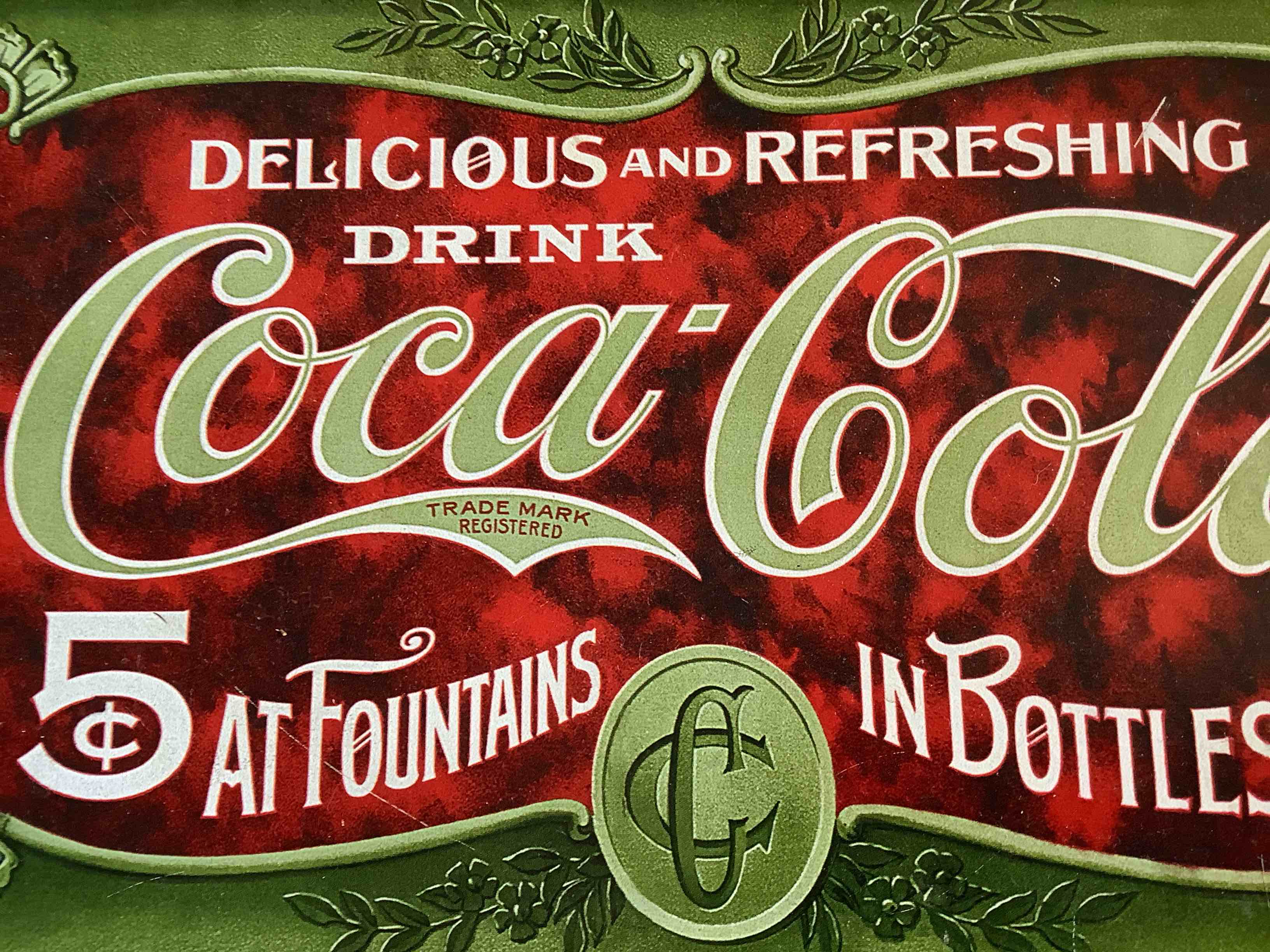 Desperate Enterprises Coca-Cola Metal Tin Sign, Red Green 9x16