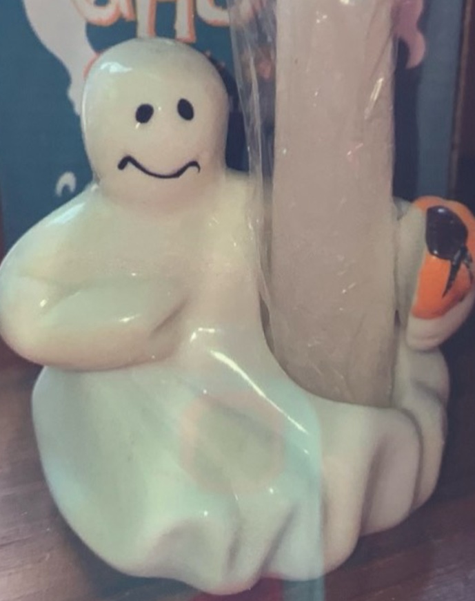 Ceramic Ghost Candle Holder
