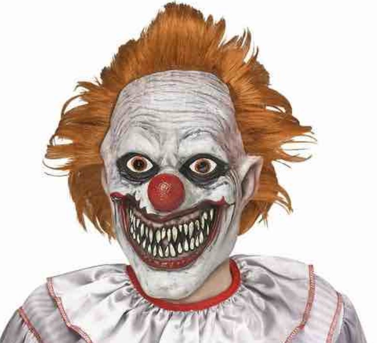 Creepy Clown Halloween Mask Twisted Clown