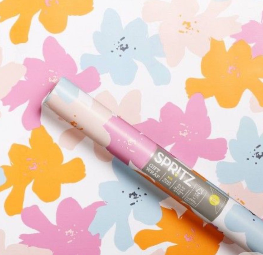 Spritz Wrapping Paper Floral 20sq.ft.