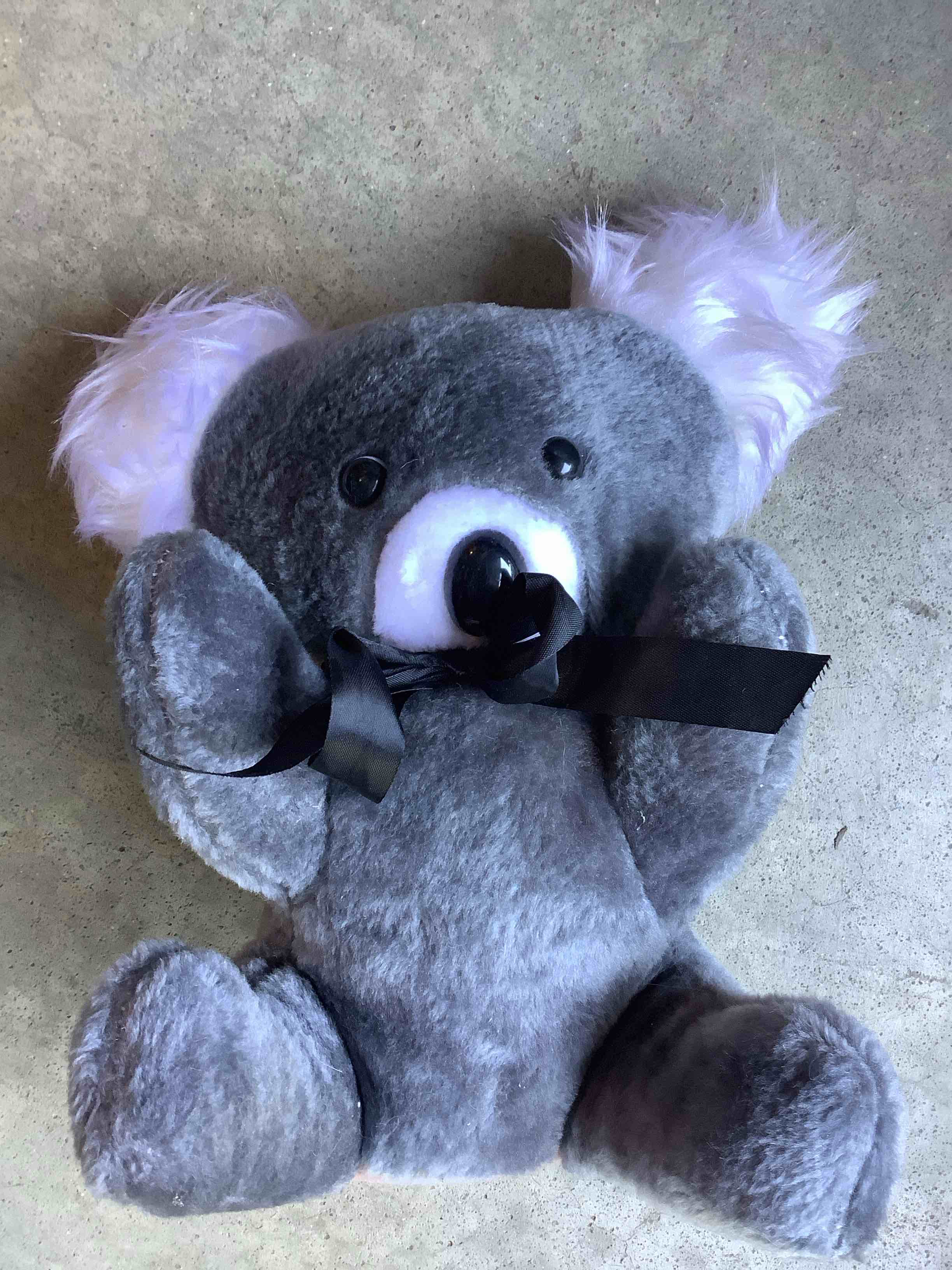 12” Plush Koala Gray Sitting Bear 
