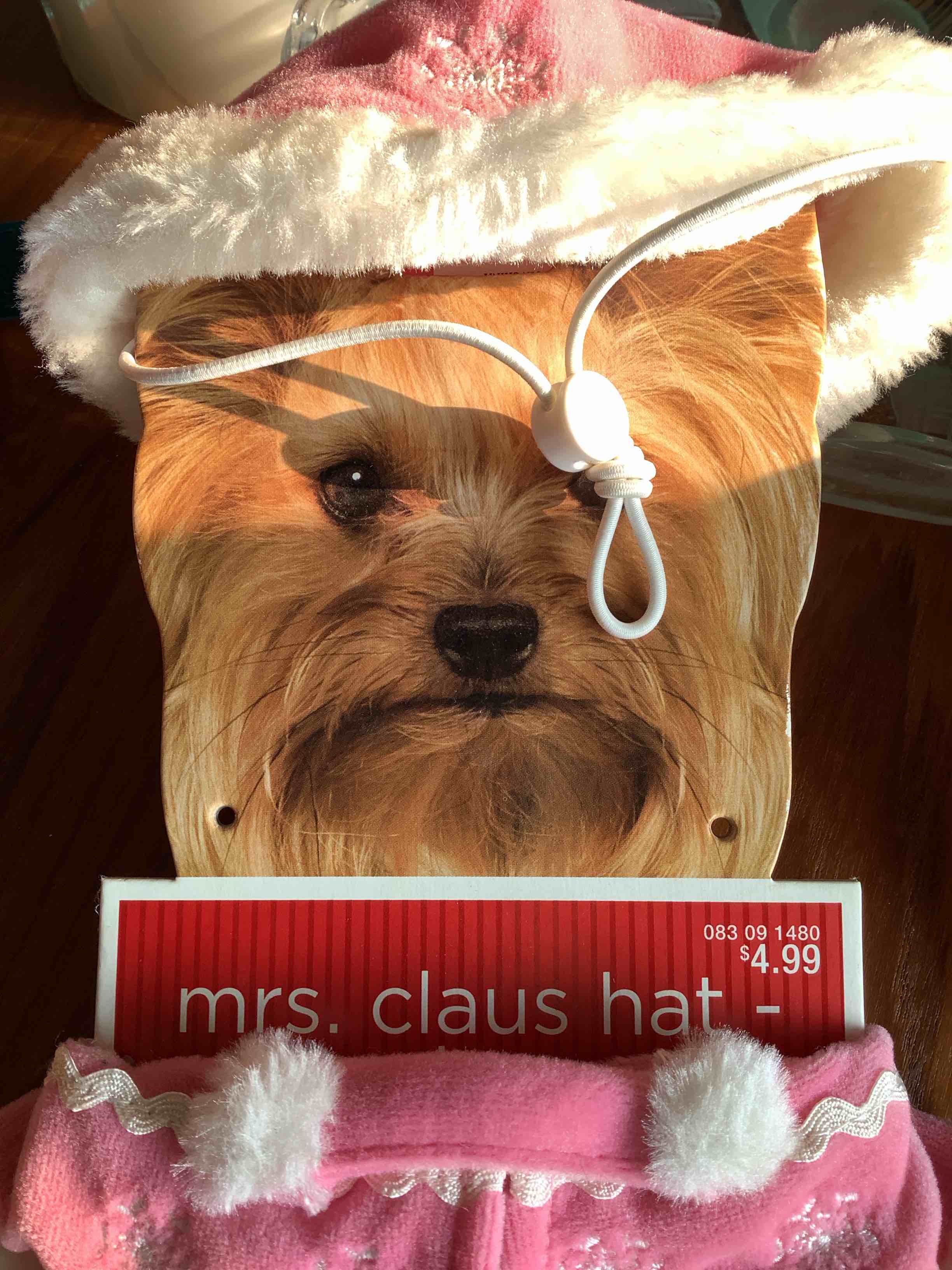Christmas Collection Mrs. Claus Pet Costume, XS/S Pink 