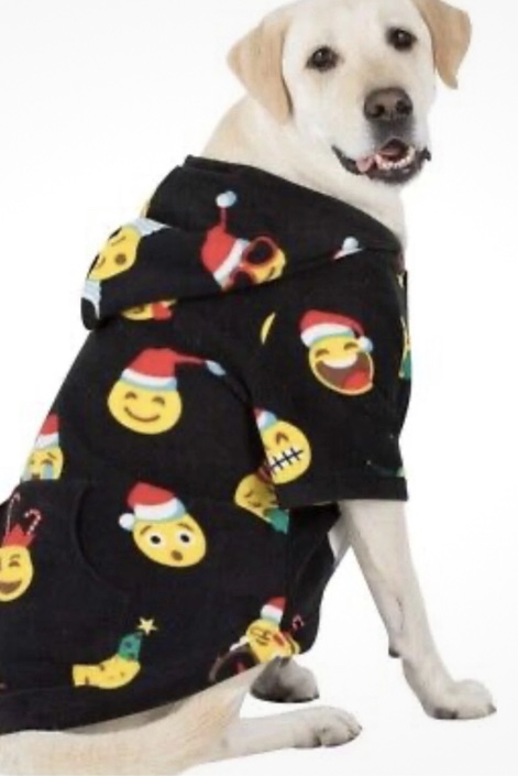 Dog Christmas Pajamas Large Dogs, Soft Fleece Dog Winter Pajamas for Female Male Dogs Large