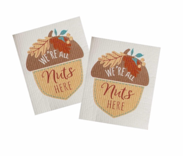 We’re All Nuts Here - Fall 2pack Swedish Fun Cloths