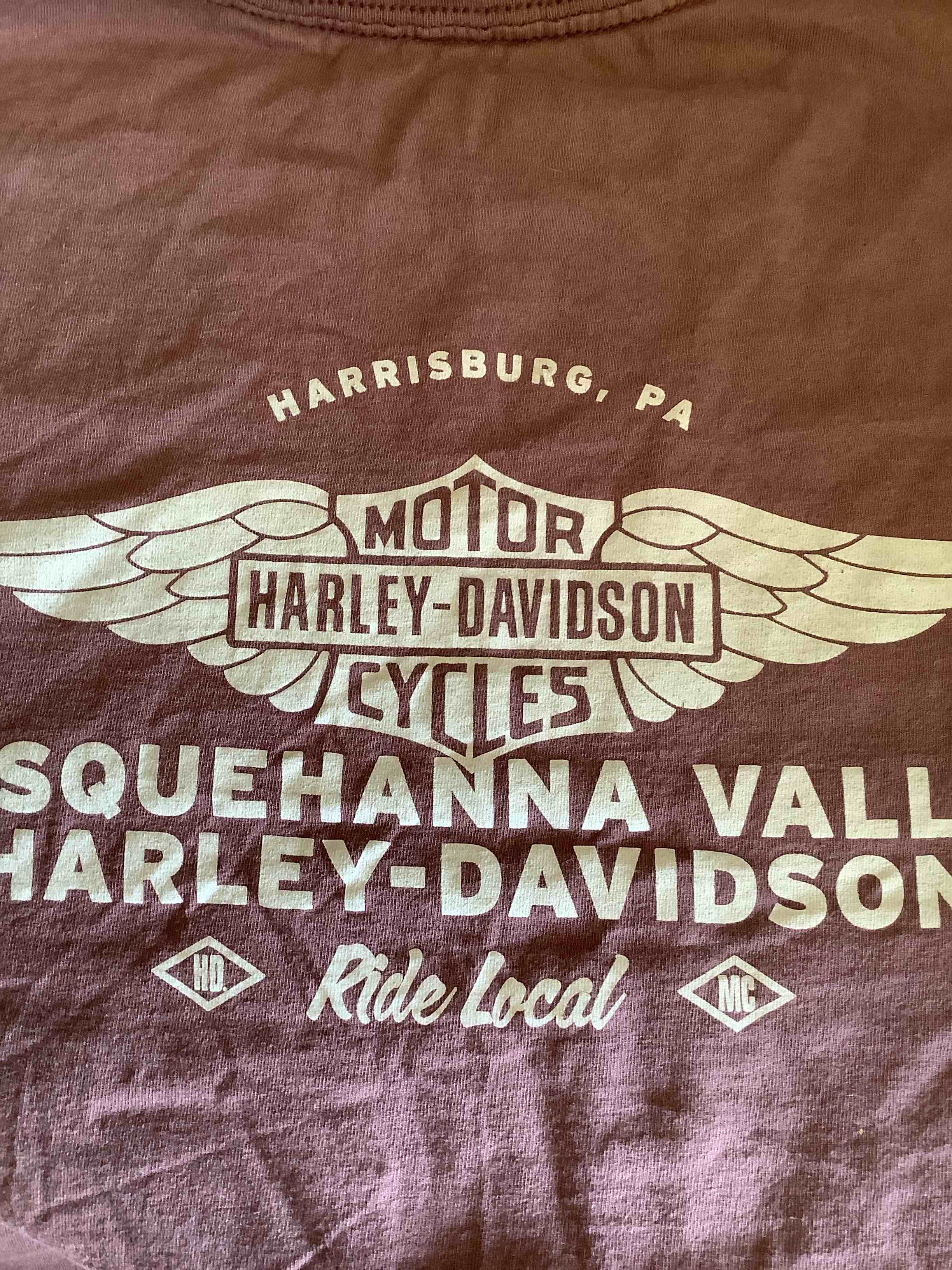 Harley-Davidson Women's Cap Sleeve Top, Plum 2XL 