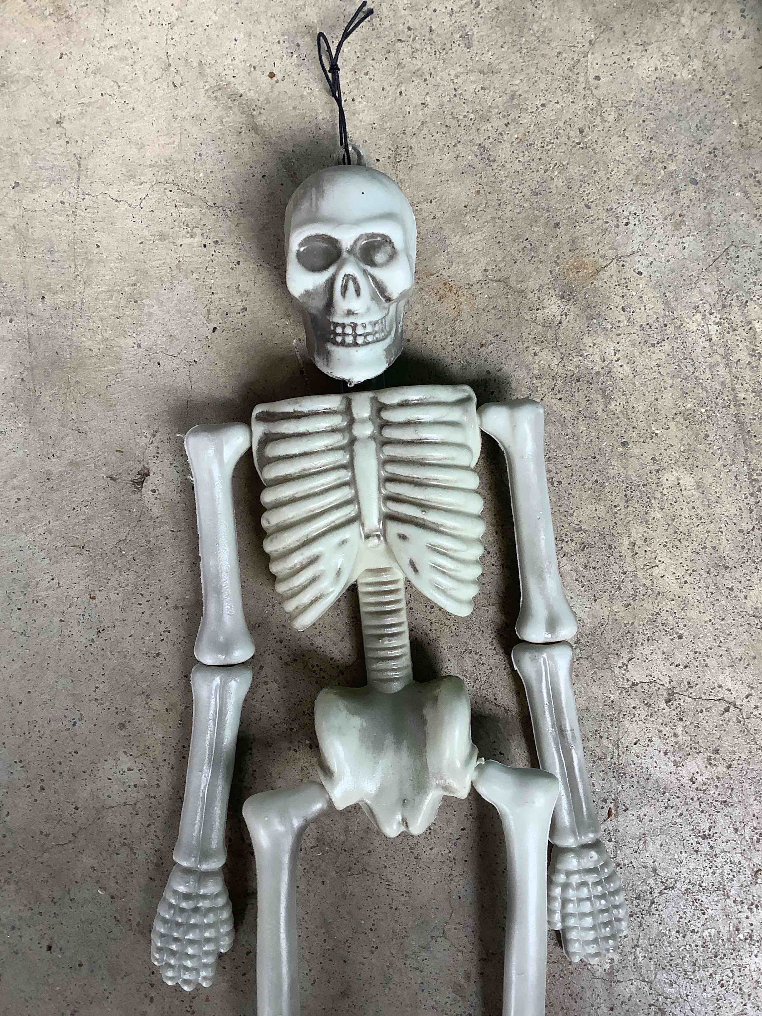 18” Plastic Skeleton Halloween Decoration 