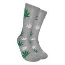 3 Pairs Marijuana Leaf Print Unisex socks weed leaf deesign Athletic Sports Socks GRAY GREEN