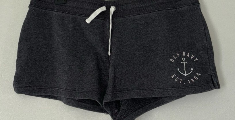 Old Navy Cotton Sweat Shorts Drawstring Anchor Women’s Large