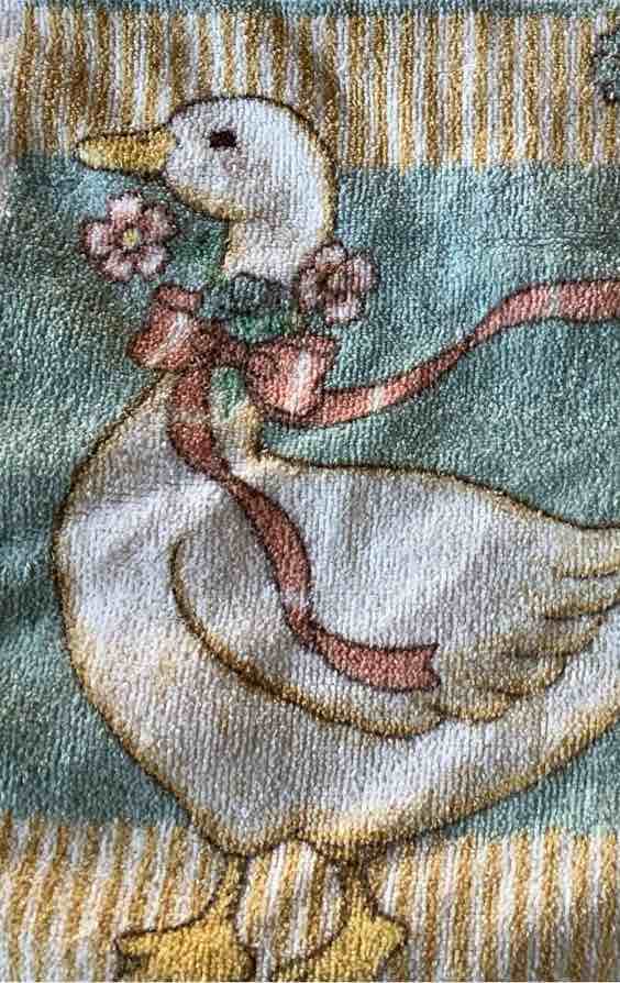 Vintage Geese Bath Towels - 4 Bath - 1 washcloth - 1 Hand