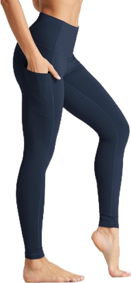 Gaiam Womens XXL Navy Blue High-Rise Activate, Moisture-Wicking