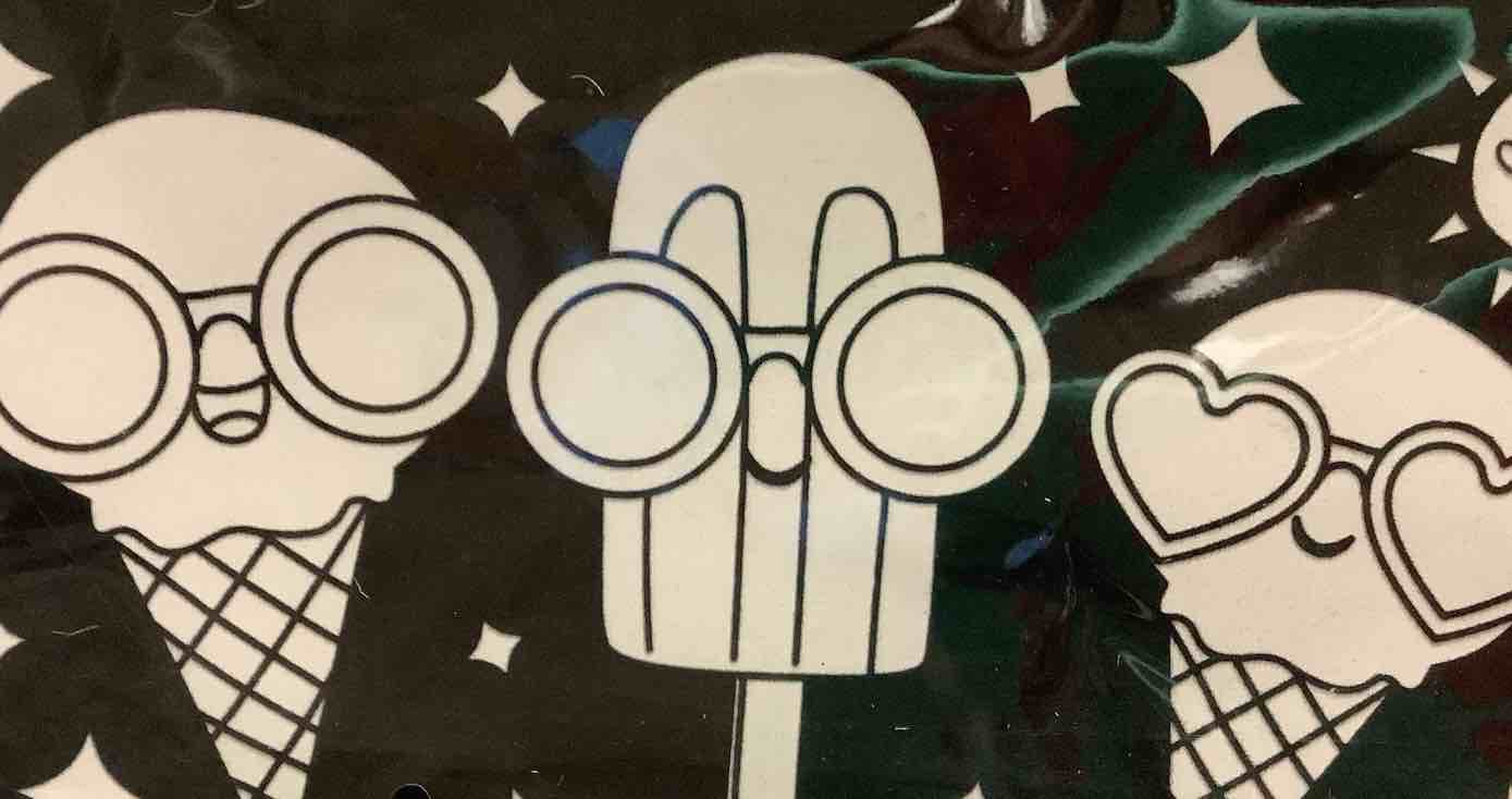 Felt Coloring Poster “Ice cream Party” Set 5 Markers 