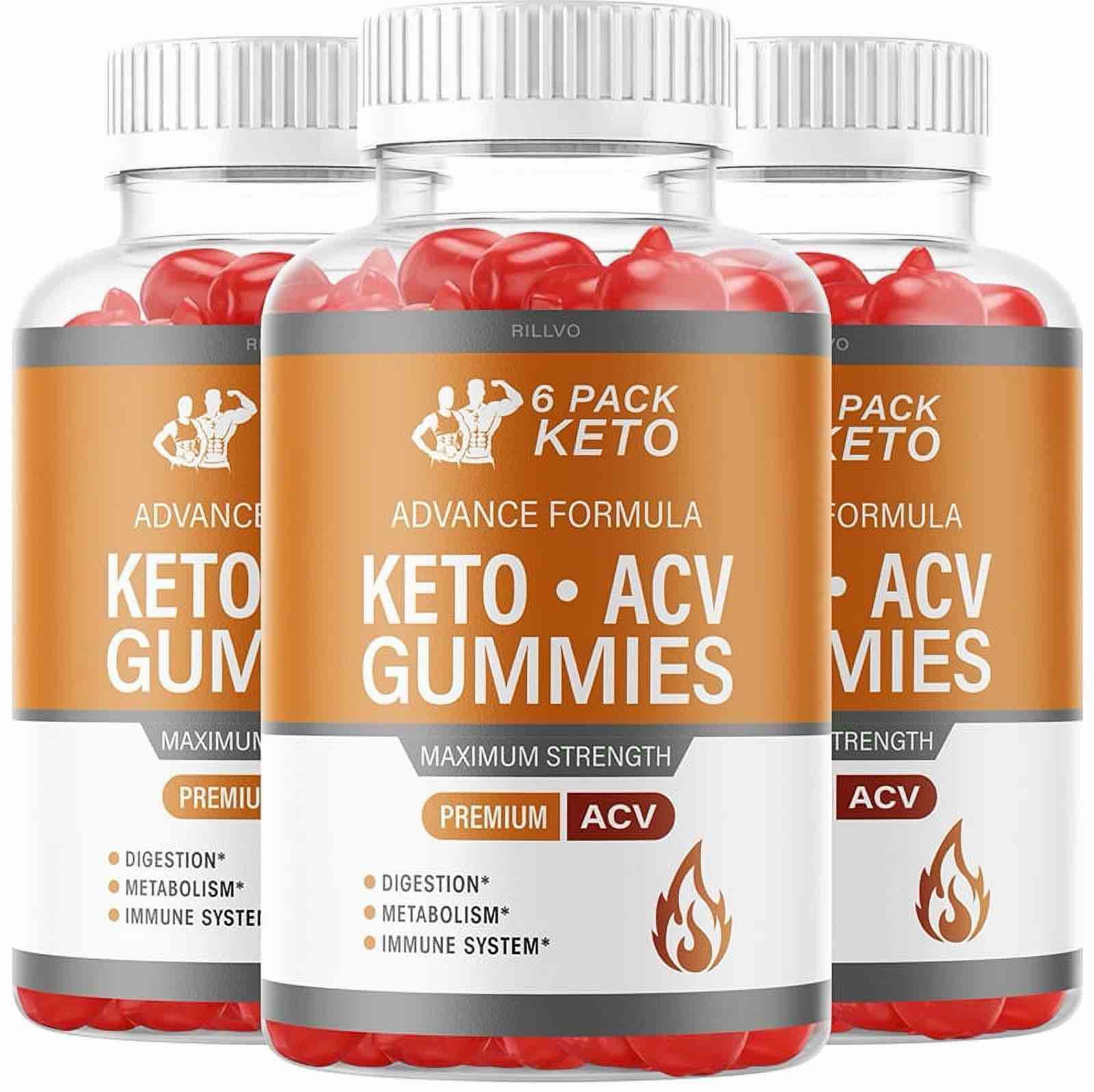 6 Pack Keto Advanced Formula Keto + ACV Gummies 