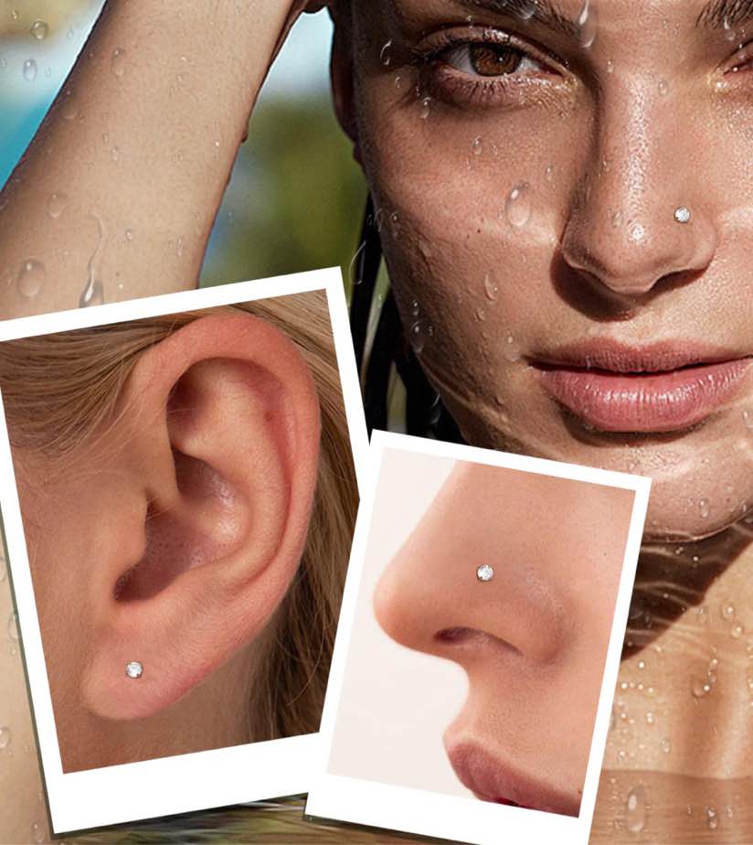 Jstyle Hypoallergenic Nose Rings 20G Surgical Stainless Steel Nose Rings Studs Cubic Zirconia Nose Ring Labret Nose Piercing Jewelry for Women Men 1.5mm 2mm 2.5mm 3mm