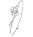 Beach Jewelry Palm (SILVER) Tree Bangle Bracelet Summer Style Hook Bangle