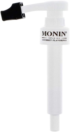 Monin - Syrup Pump, Only Compatible with 750 Milliliters Glass Bottles of Monin Syrup, Tip Cover Included, Approximately ¼ Fluid Ounce Per Pump
