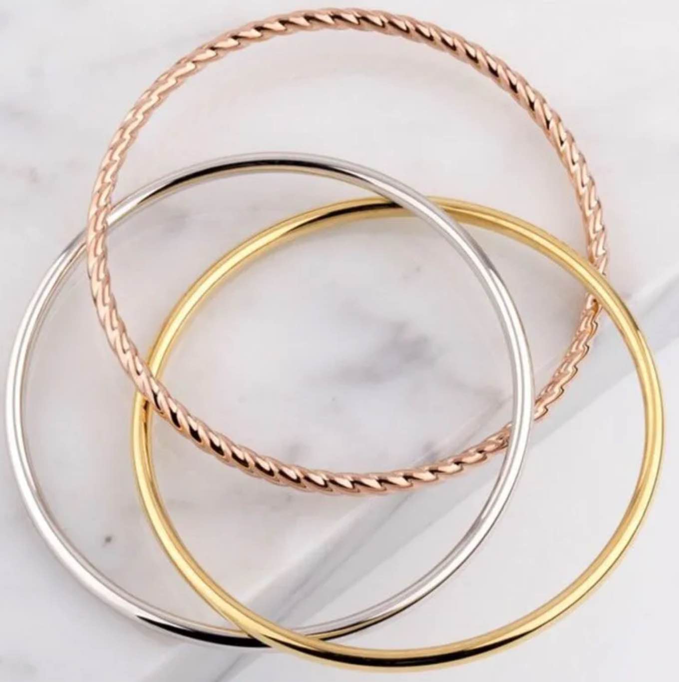 Bangle Slotted Cubic Zirconia Bracelets Gold Silver Rose Gold - Similar Design 