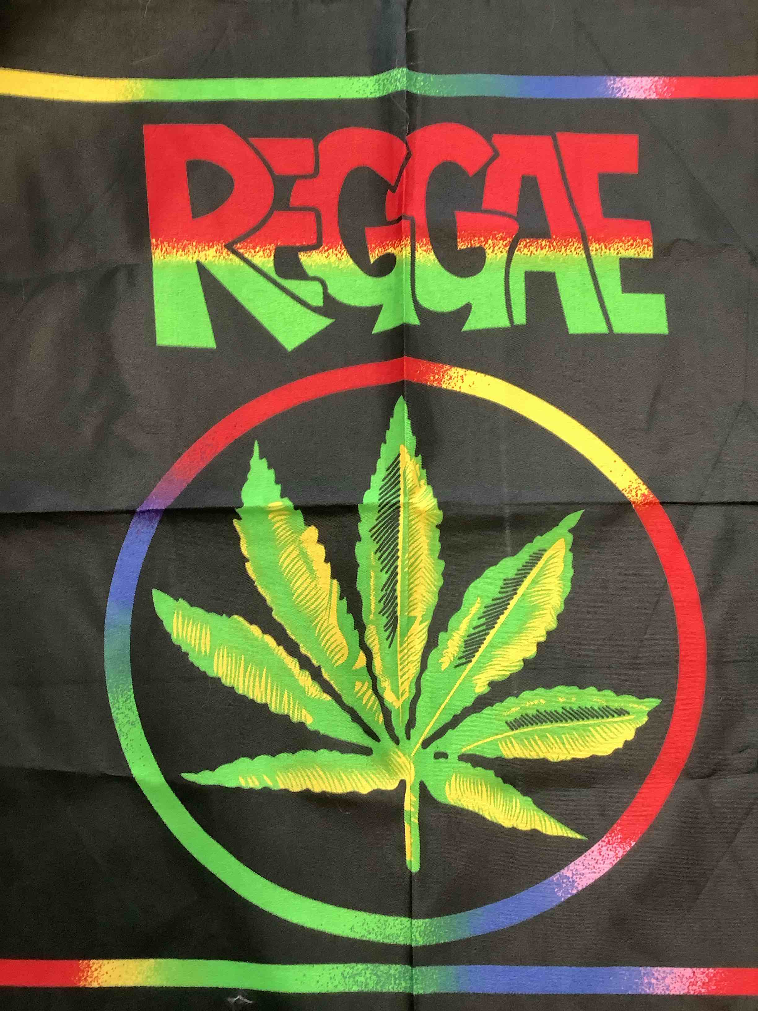 Reggae Handkerchief Pot Leaf Bandanna Blacklight 