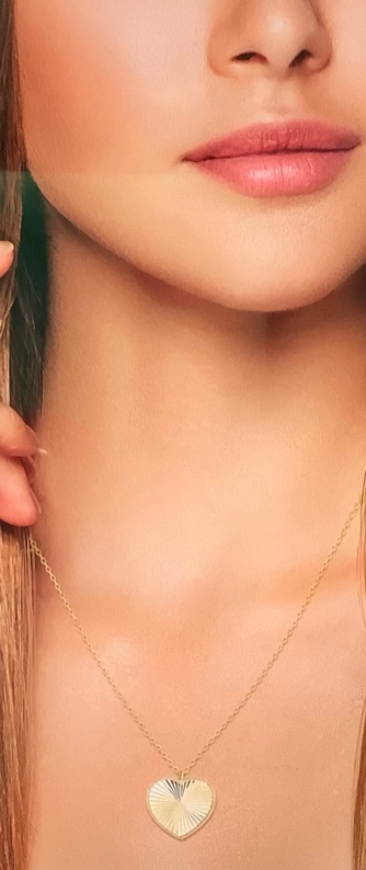 Dianty Necklace Lovely Heart Pendant Necklace - Gift Box
