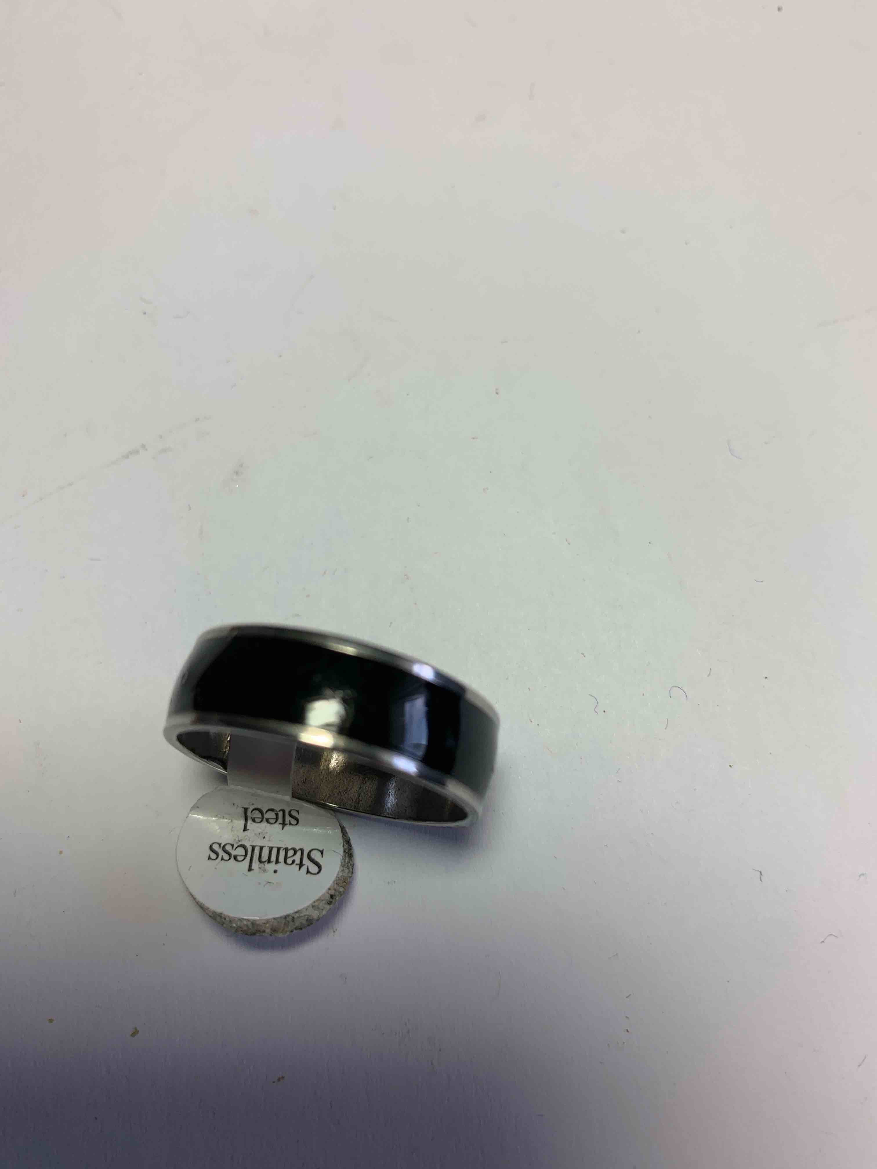 Black and Silver Ring, Size 11