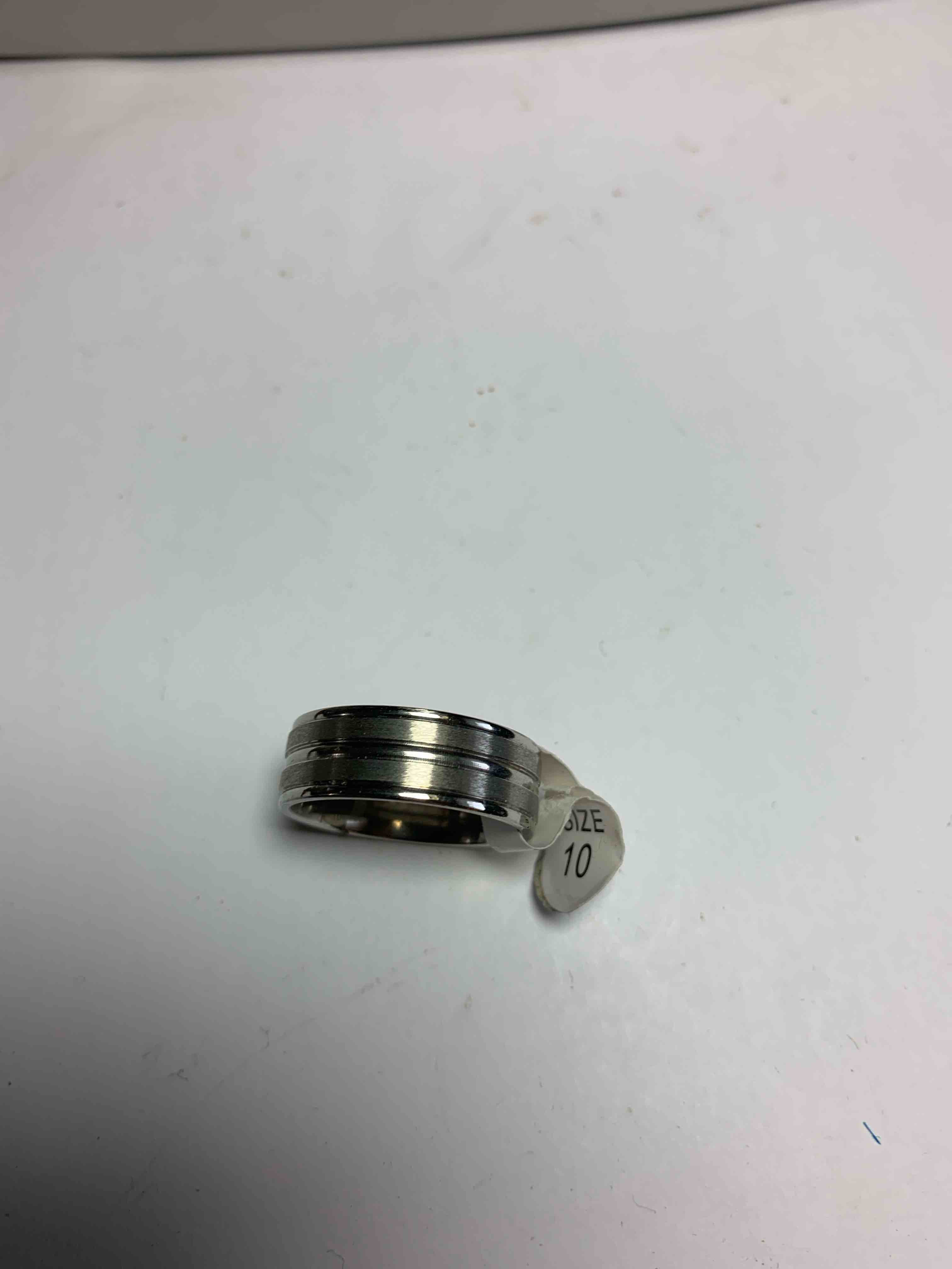 Silver Tone Ring, Size 10