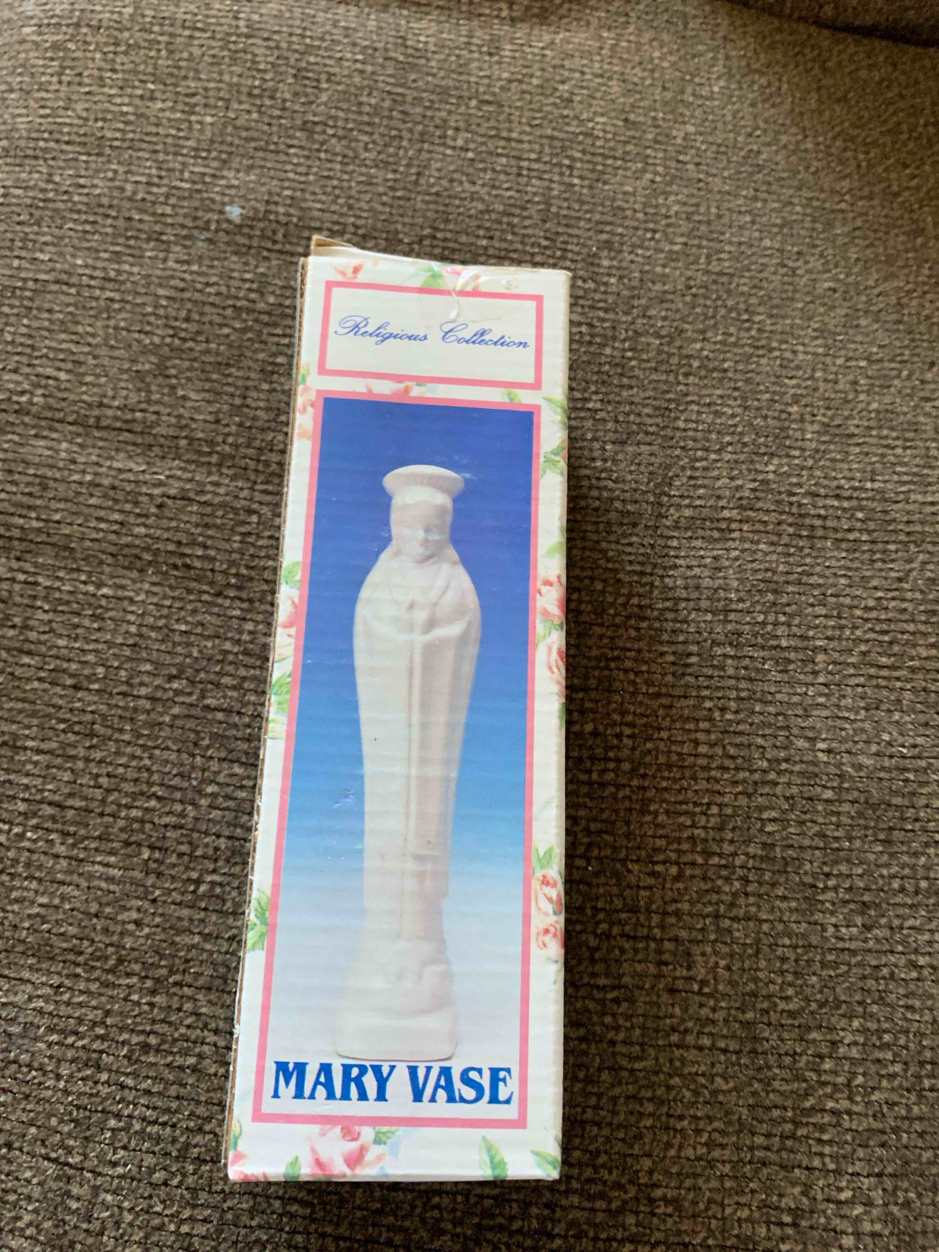 Religious Collection, Ceramic Mary Vase