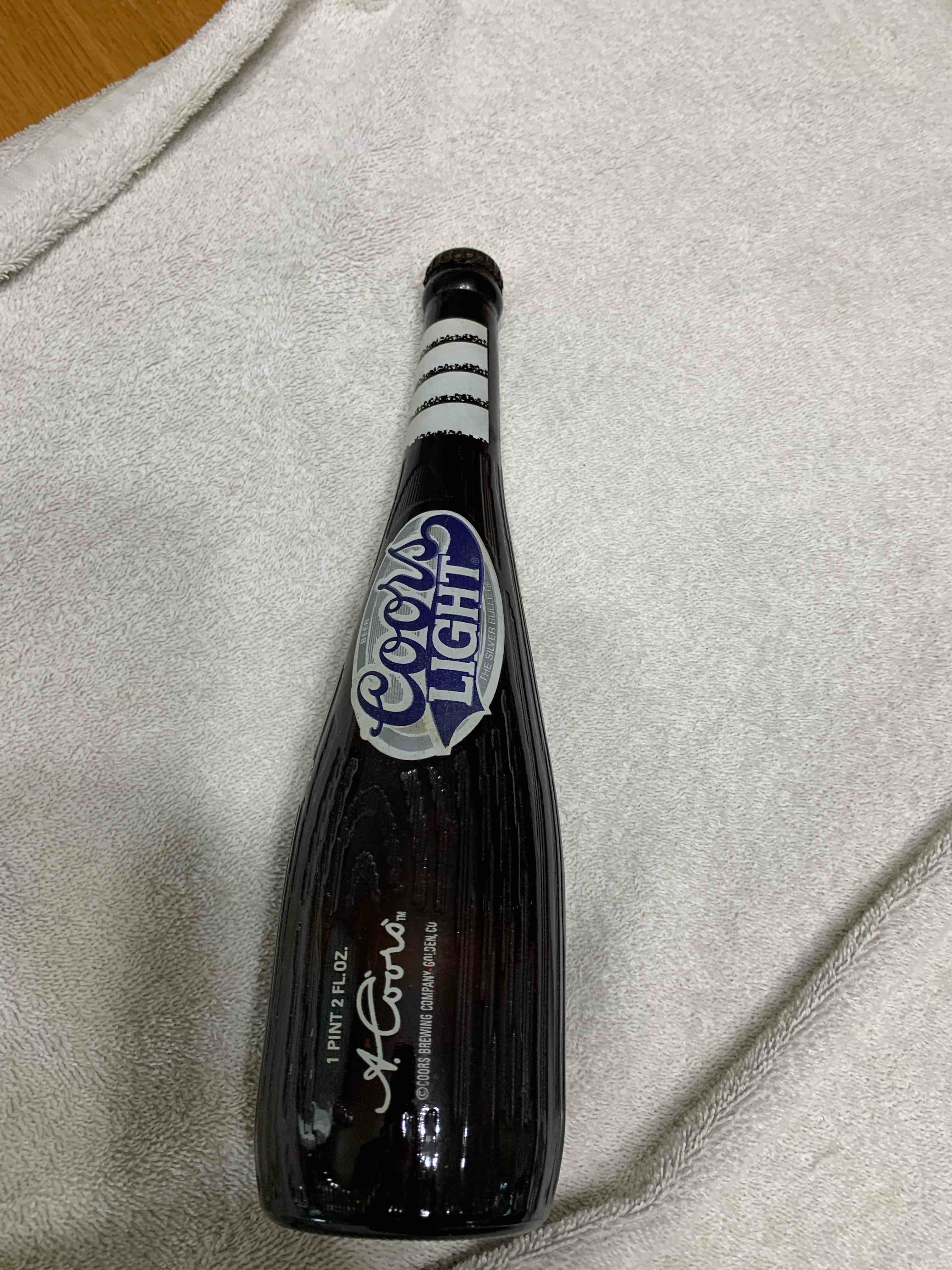 Vintage Coors Light, Baseball BT Collector Bottle 