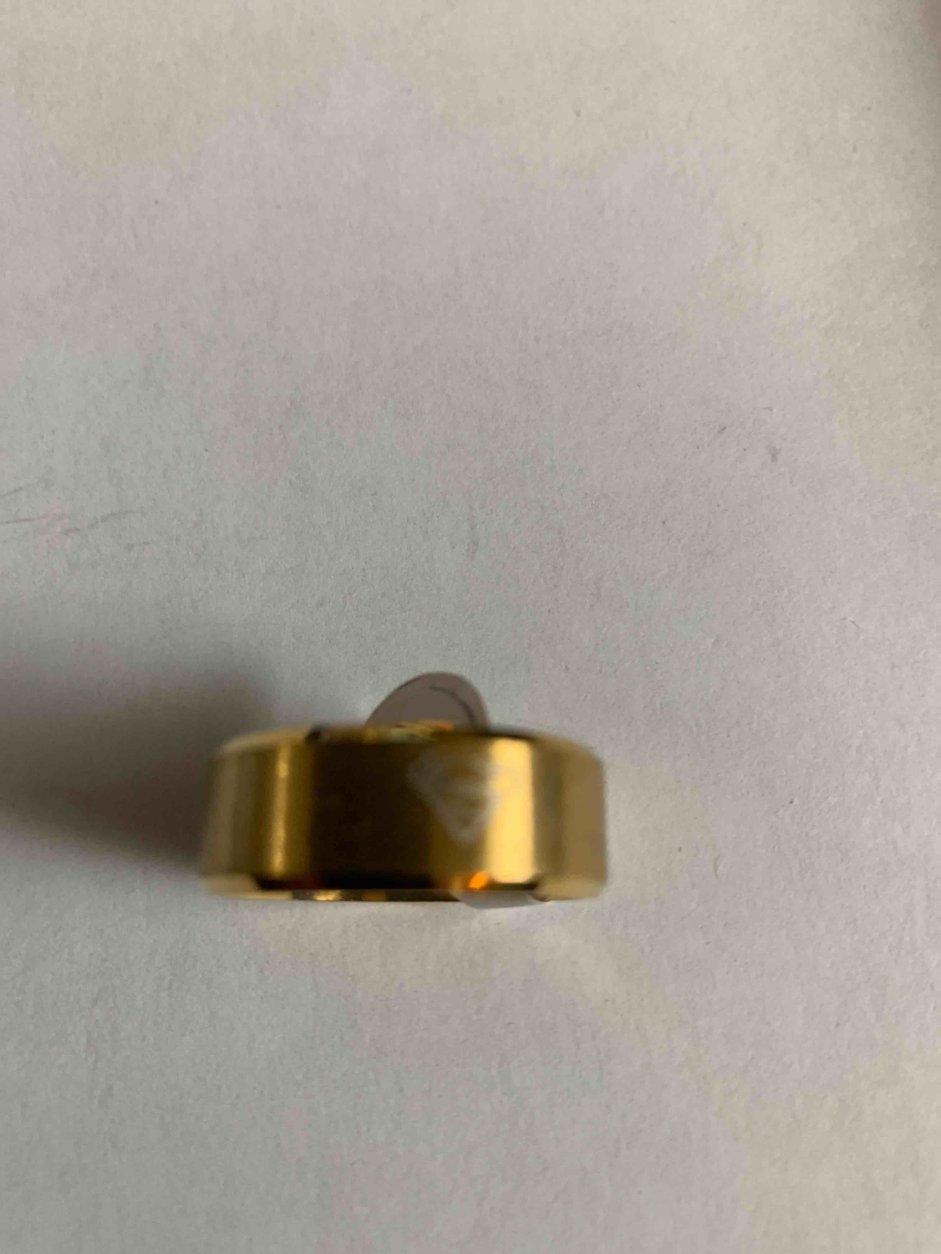Gold-Tone SupermanRing , Size 9