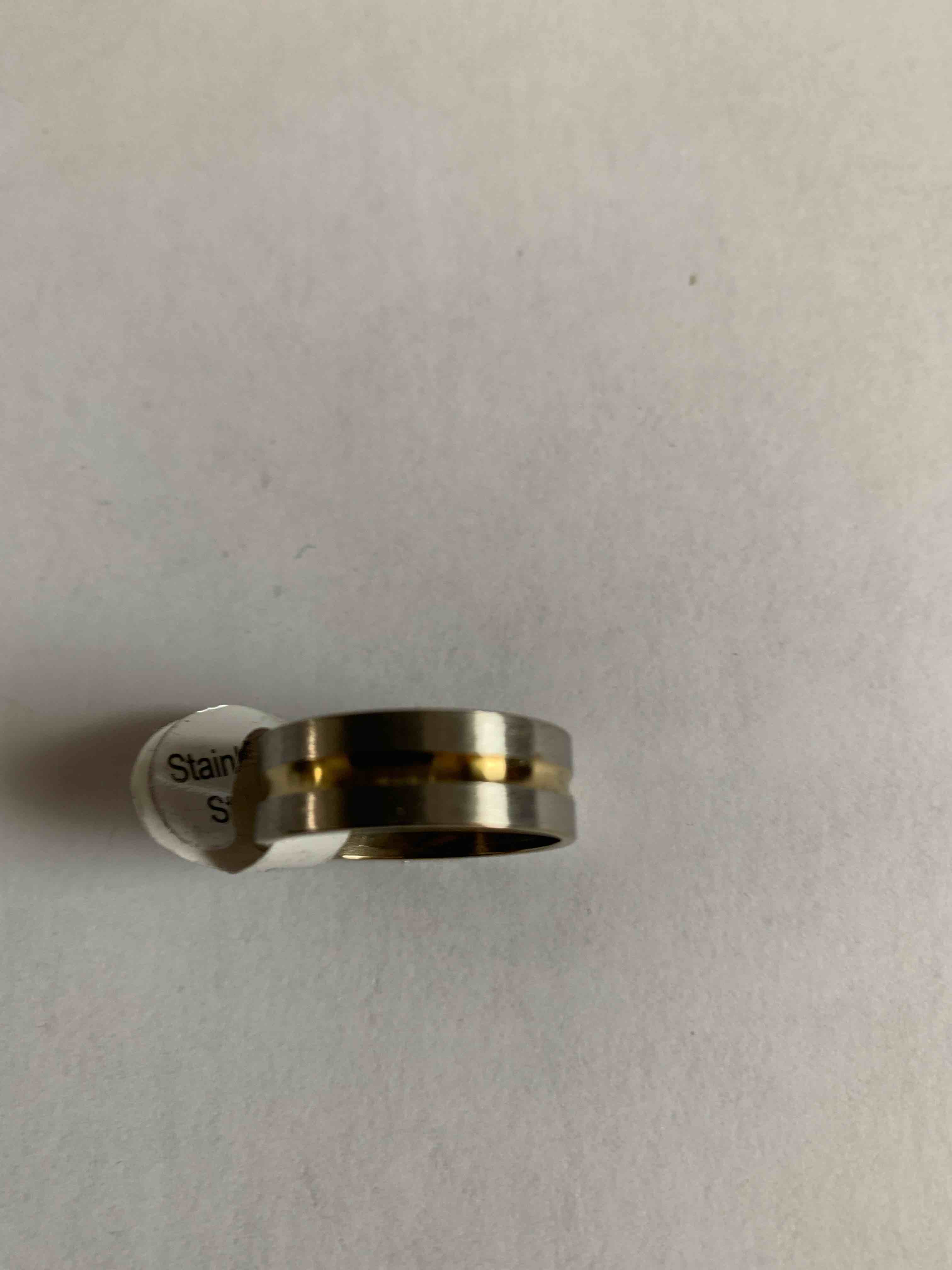 Stainless Steel Ring, Size 9