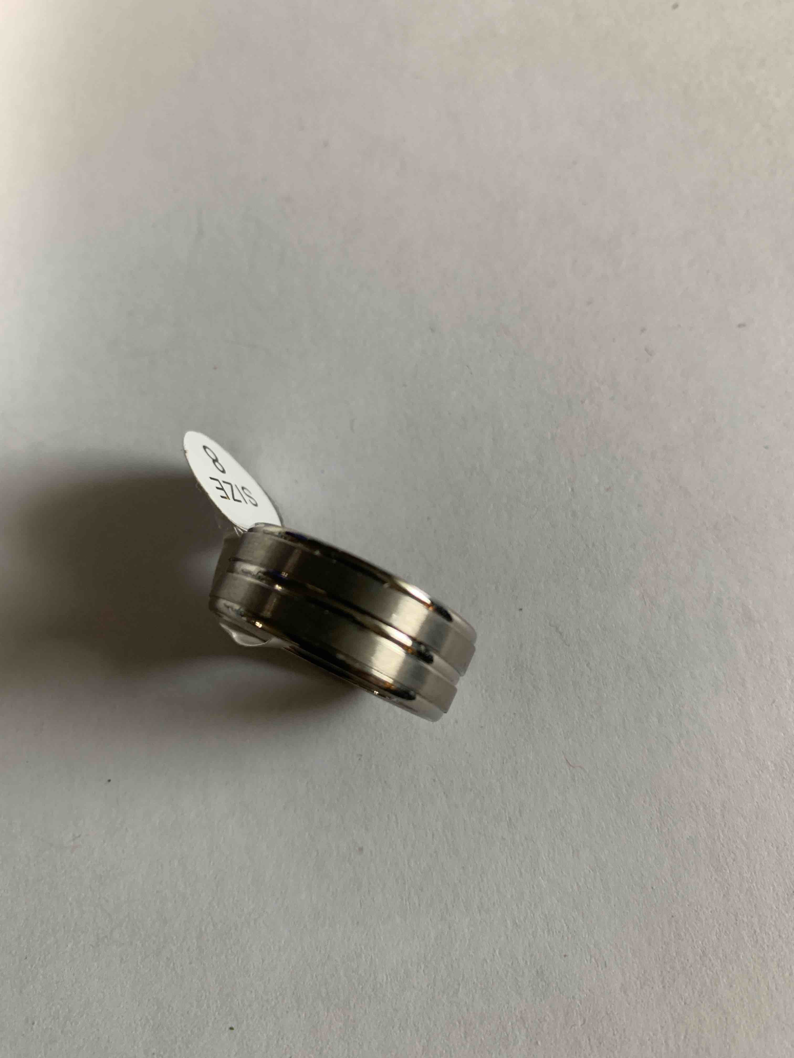 Stainless Steel Ring, Size 8