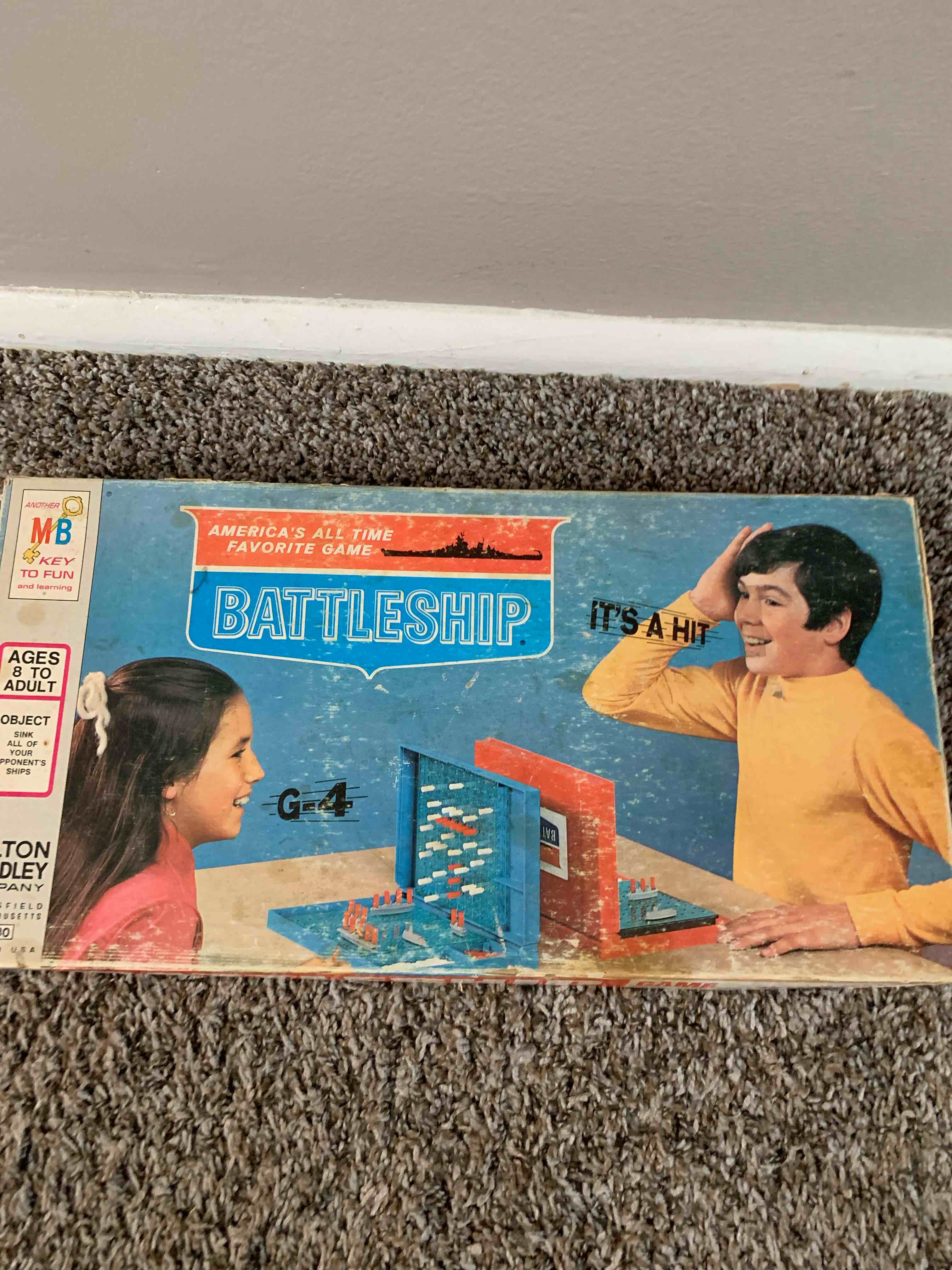 Vintage Battleship Game, Complete 