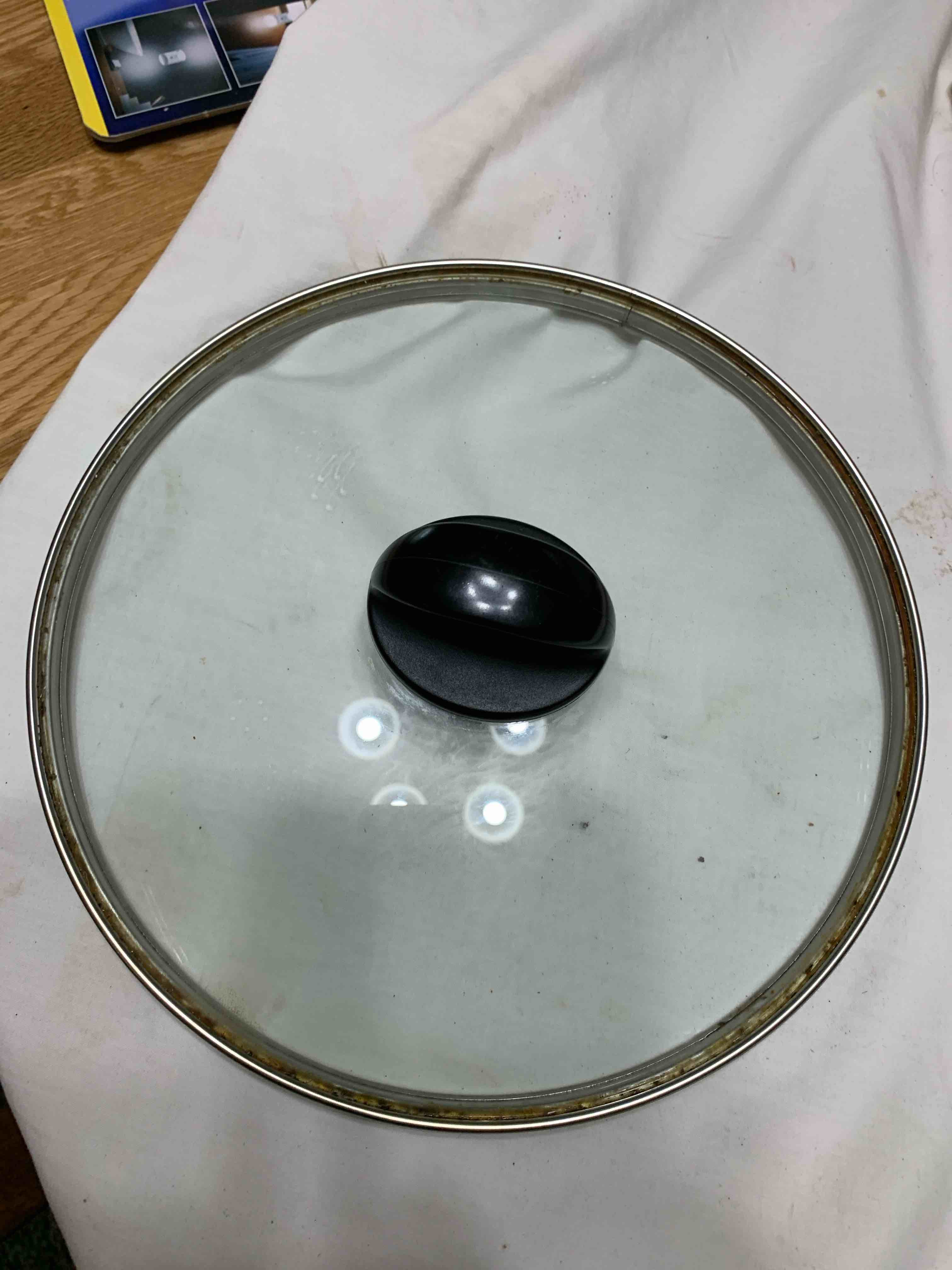 Replacement Pot Lid, Glass, 9” Diameter 