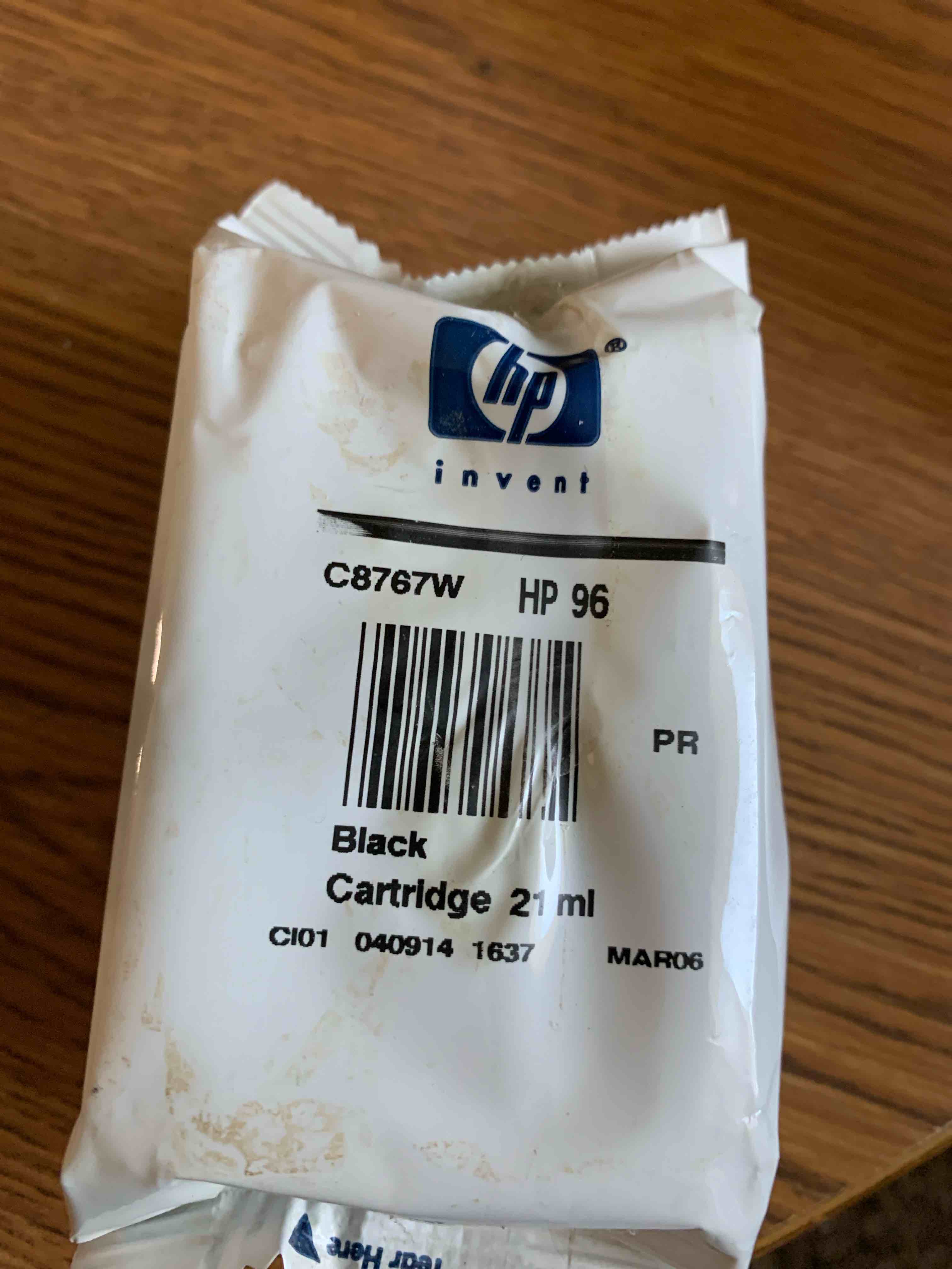 HP Invent Black Ink Cartridge, HP96